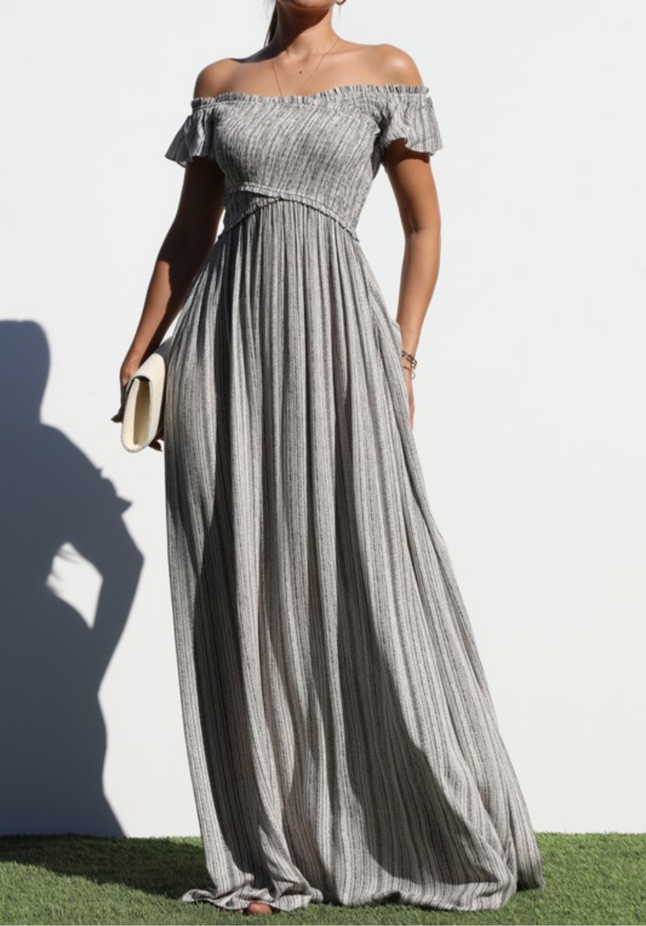 Smocked Top Woven Maxi