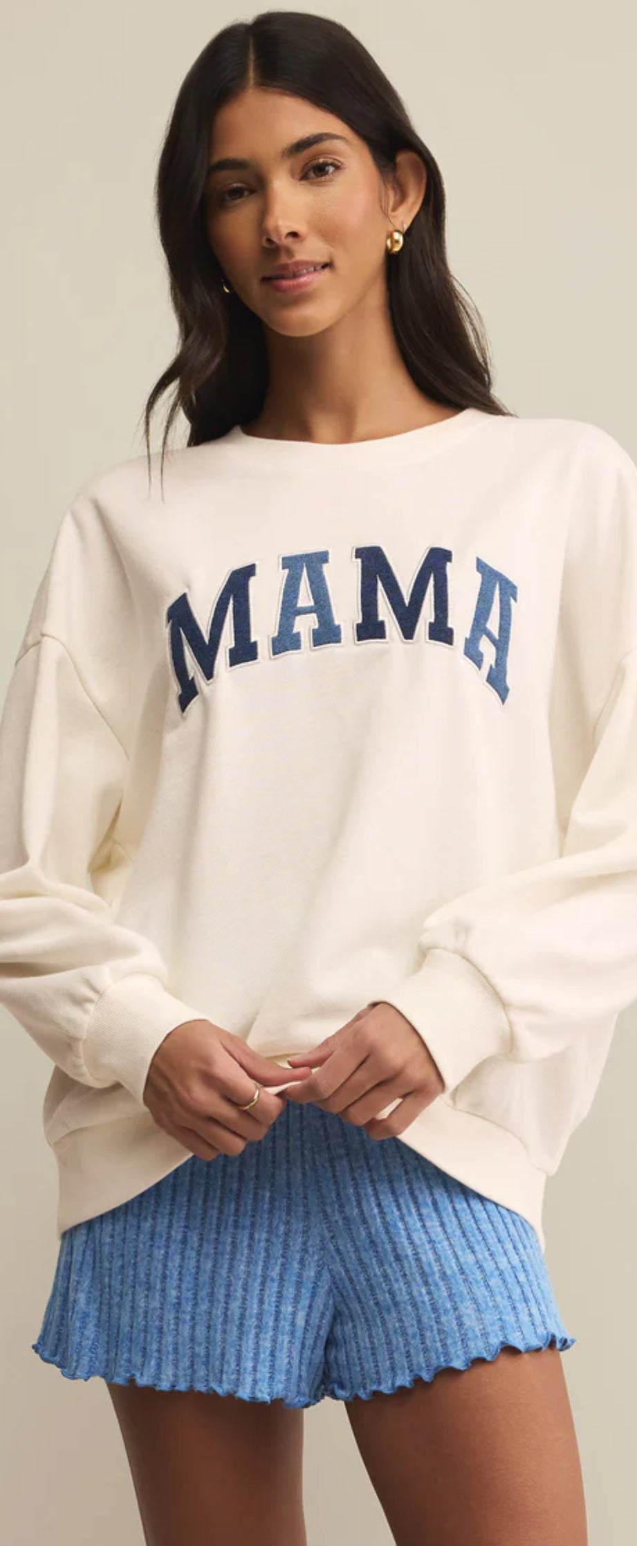 Mama Denim Sweatshirt