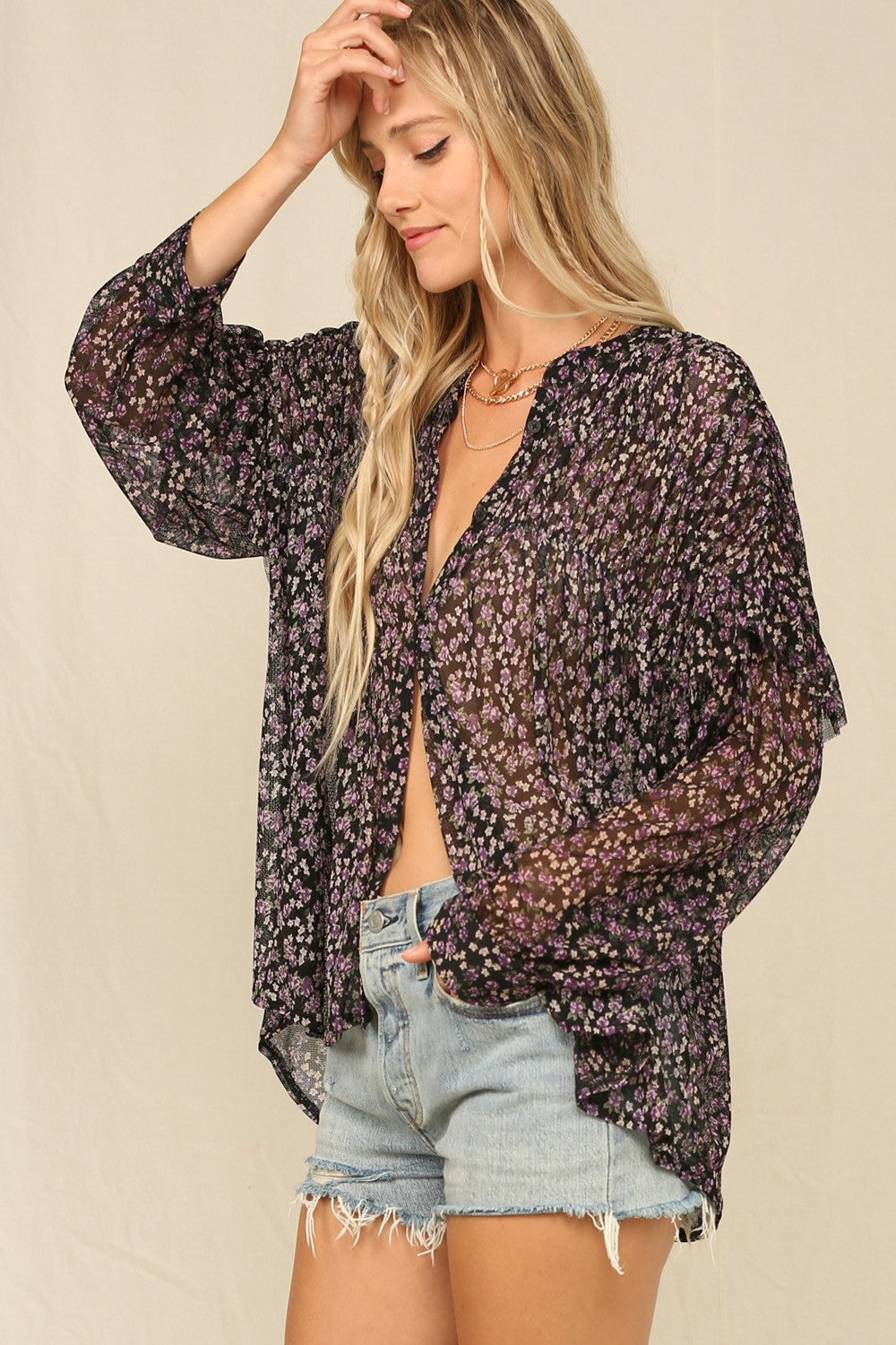 Floral Button Down Shirt