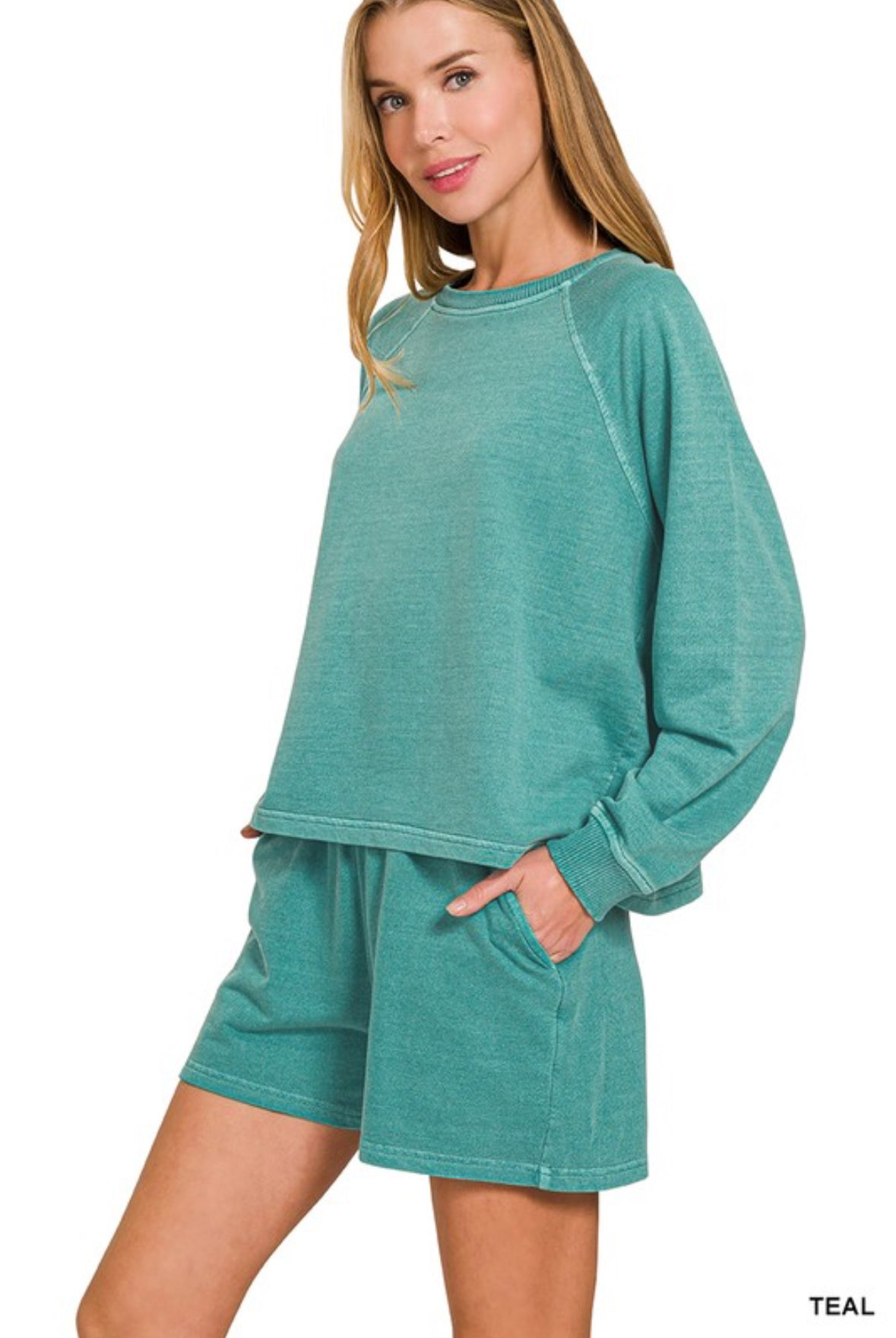Teal Short Set