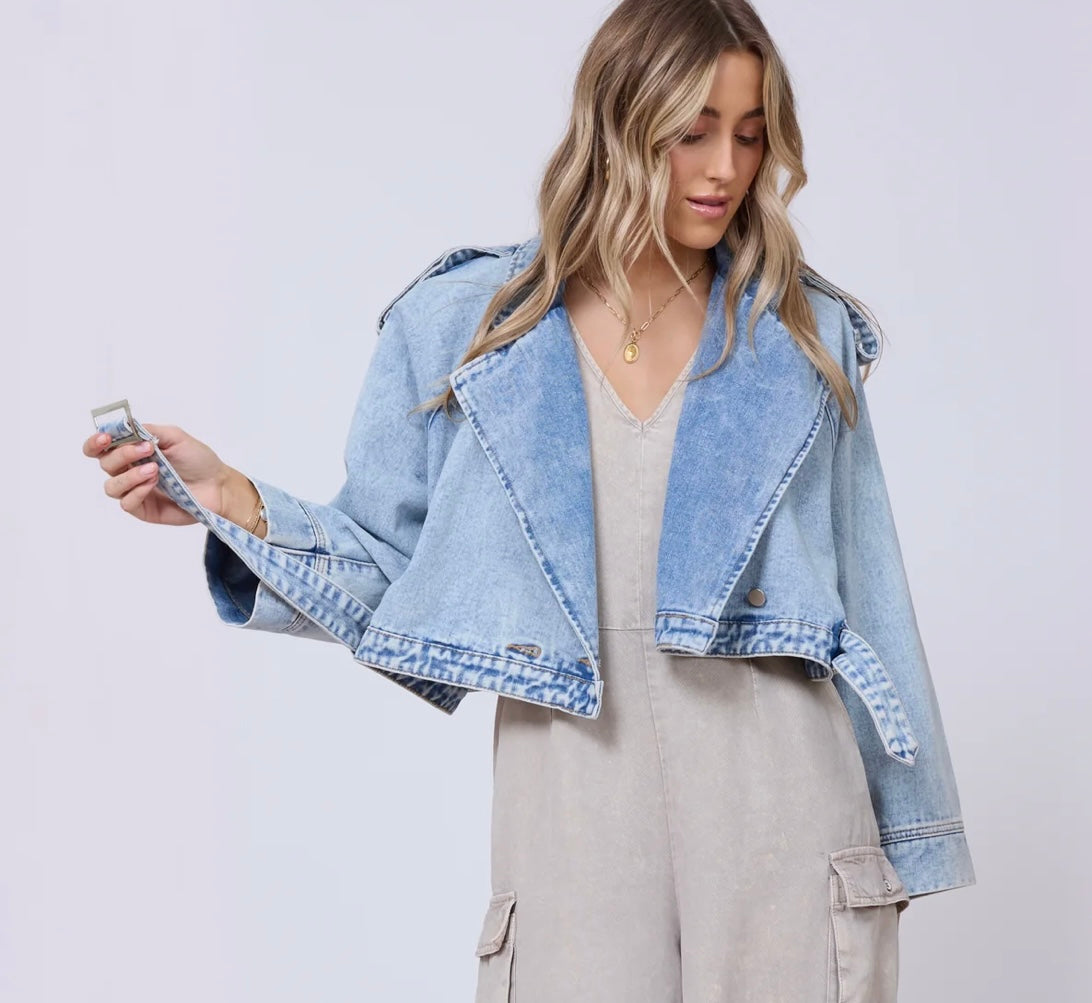 Cropped Denim Jacket