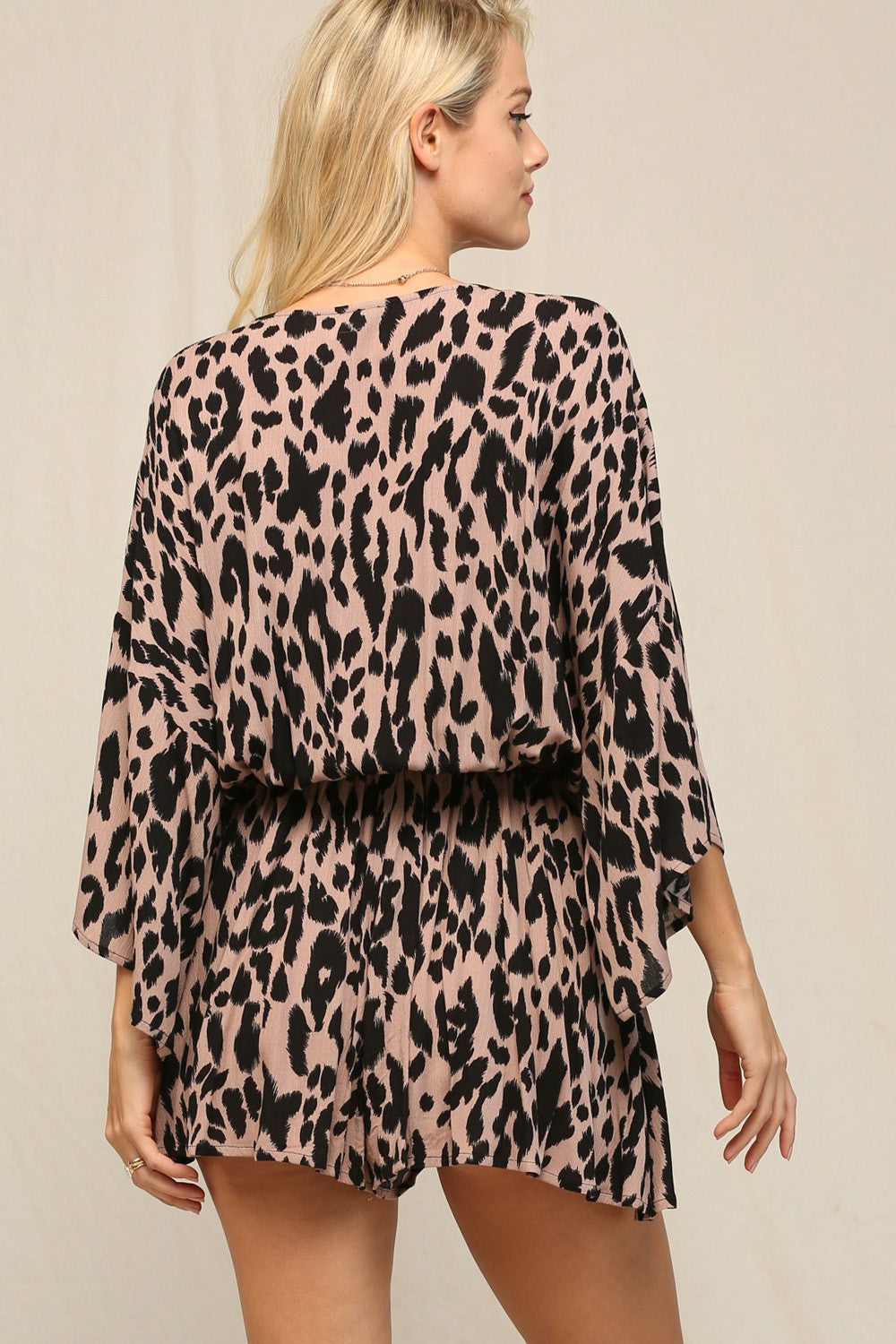 Mocha Leopard Romper