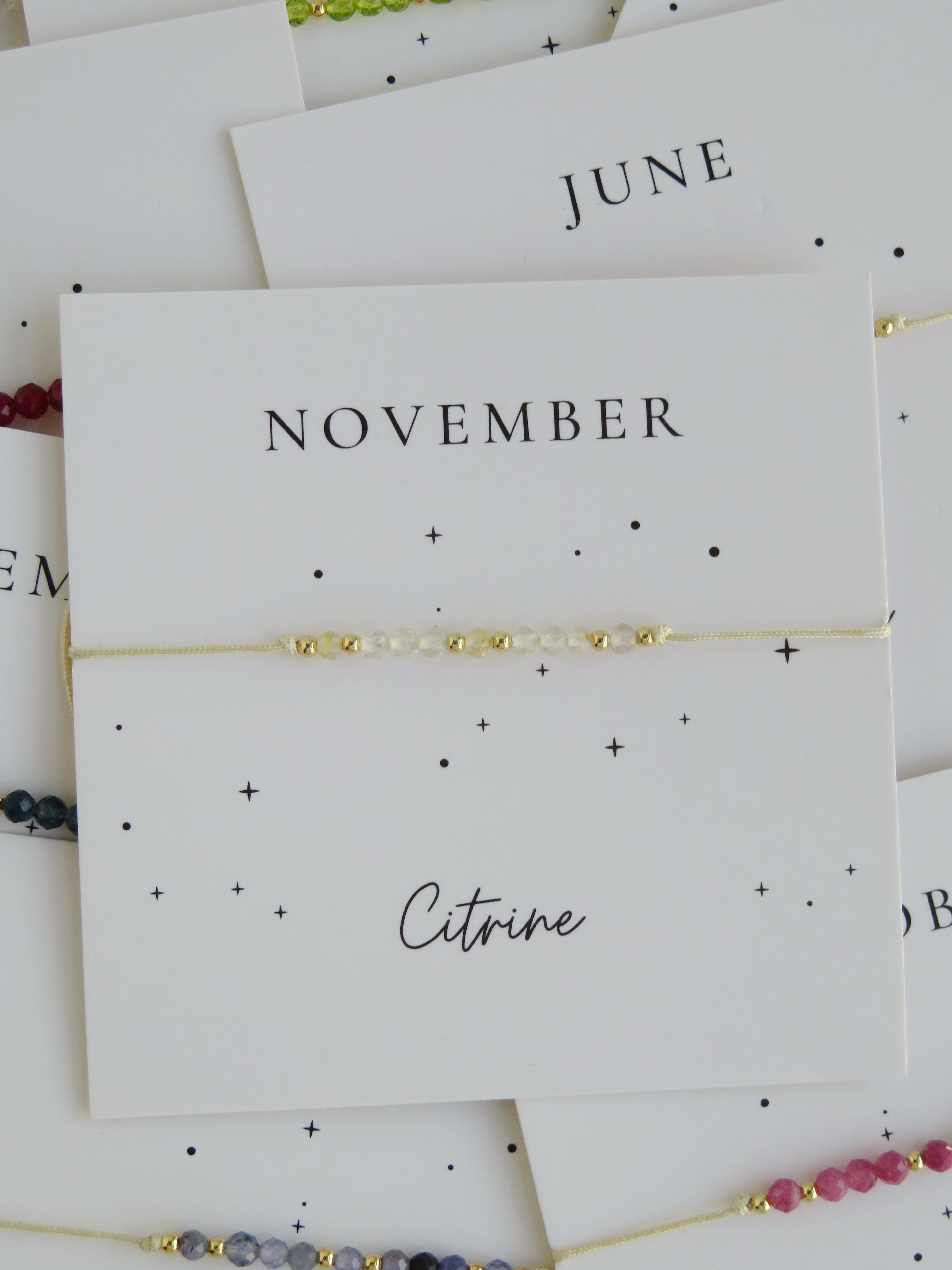 Crystal Birthstone Bracelets