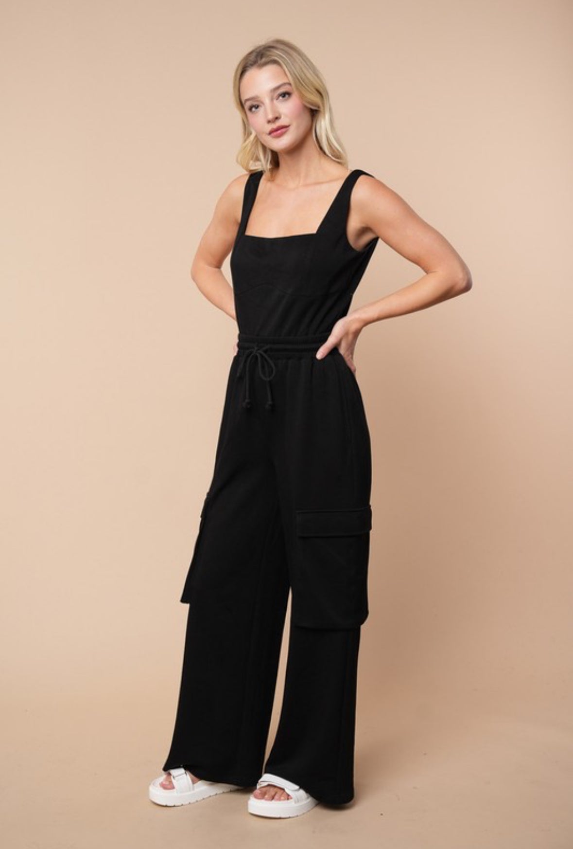 Cargo Wide Leg Jumpsuit