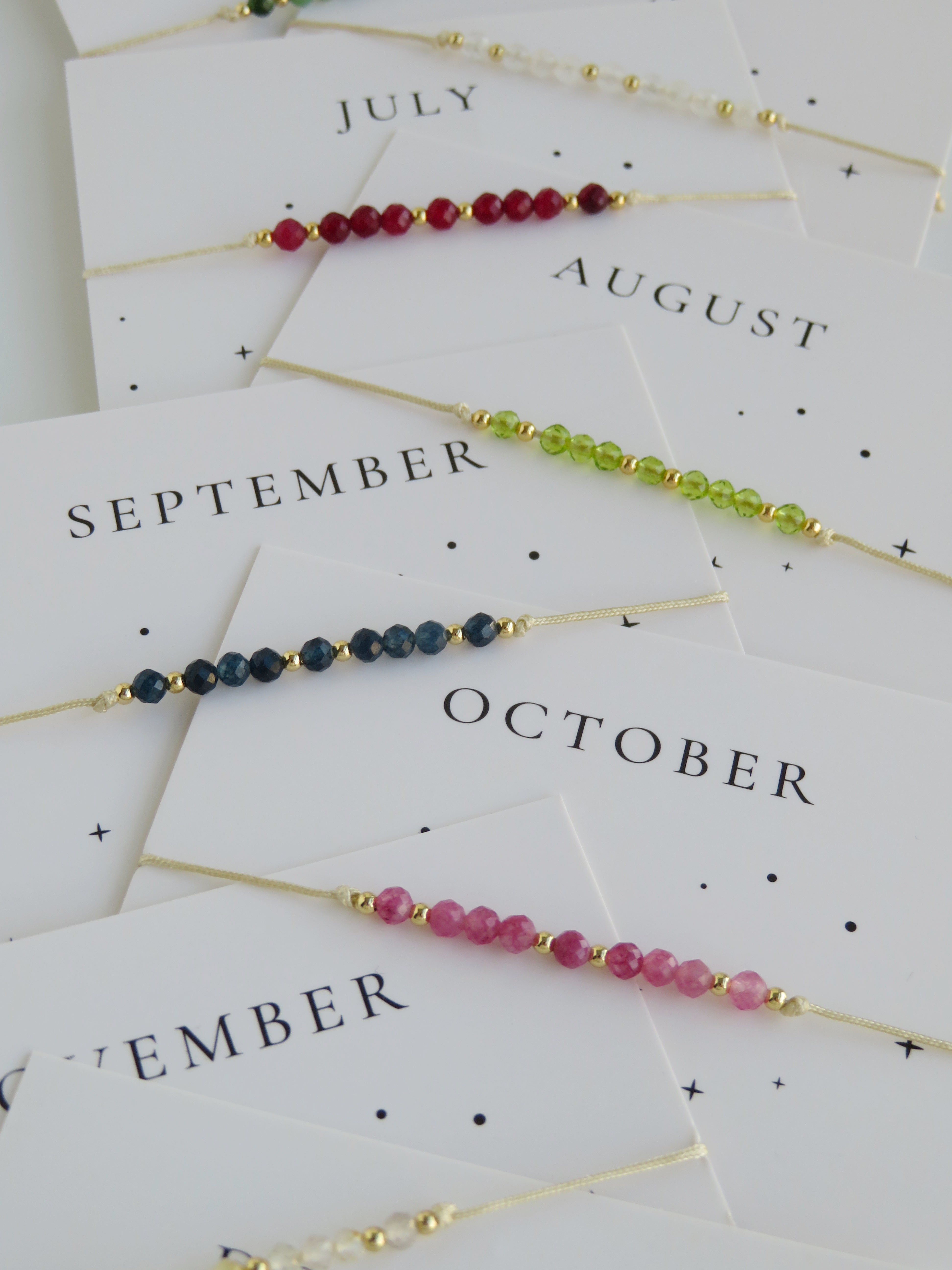 Crystal Birthstone Bracelets