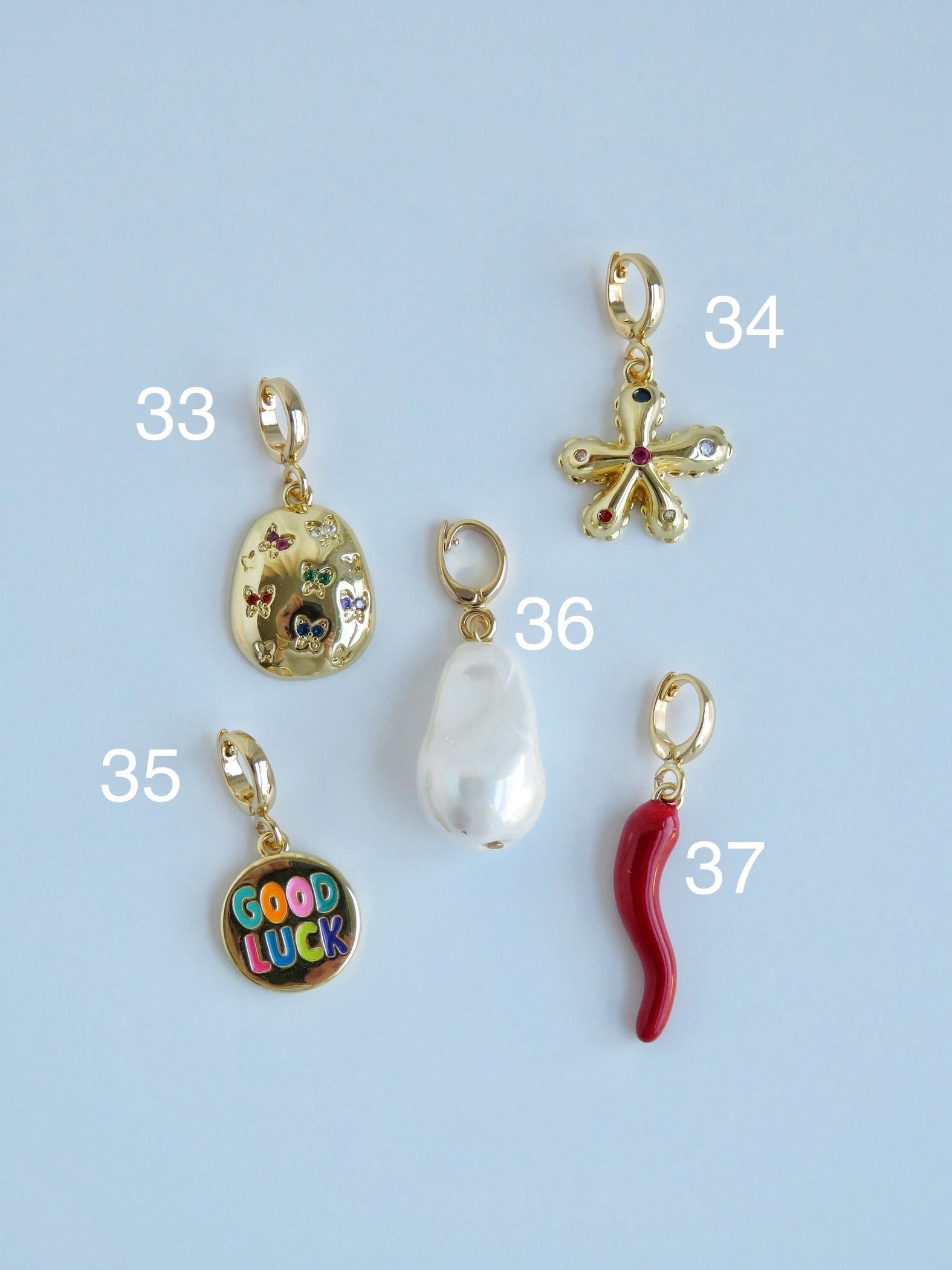 Symbolic Charms - Hinged Clasp