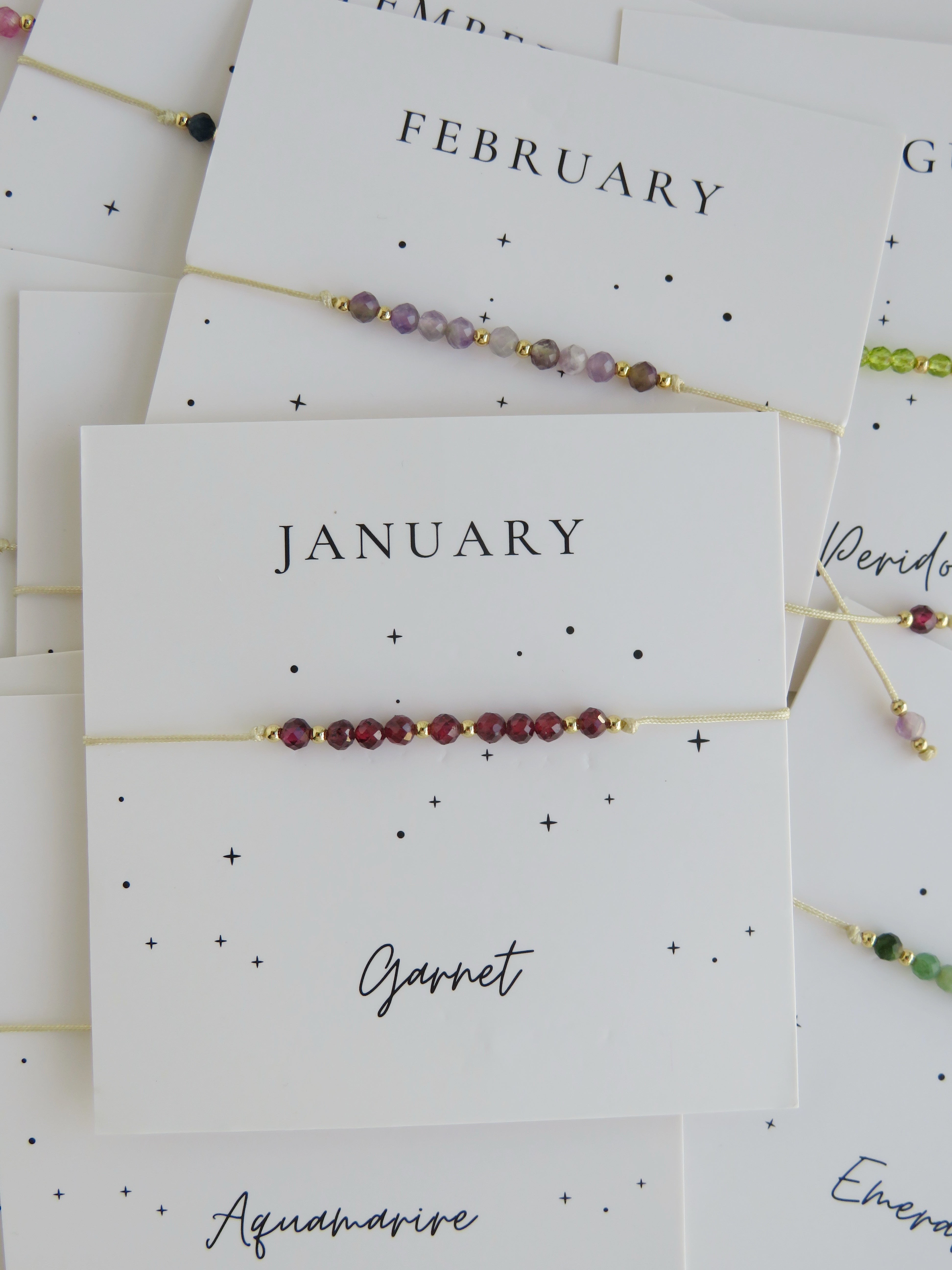 Crystal Birthstone Bracelets