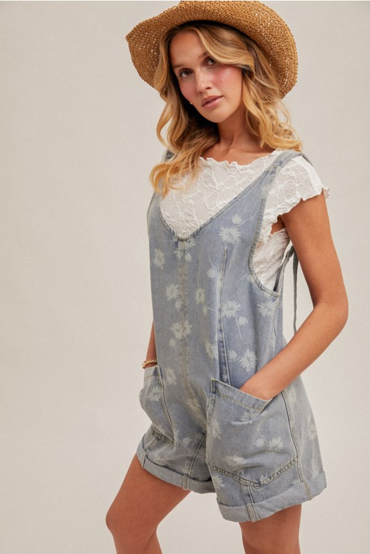 Denim Daisy Overalls