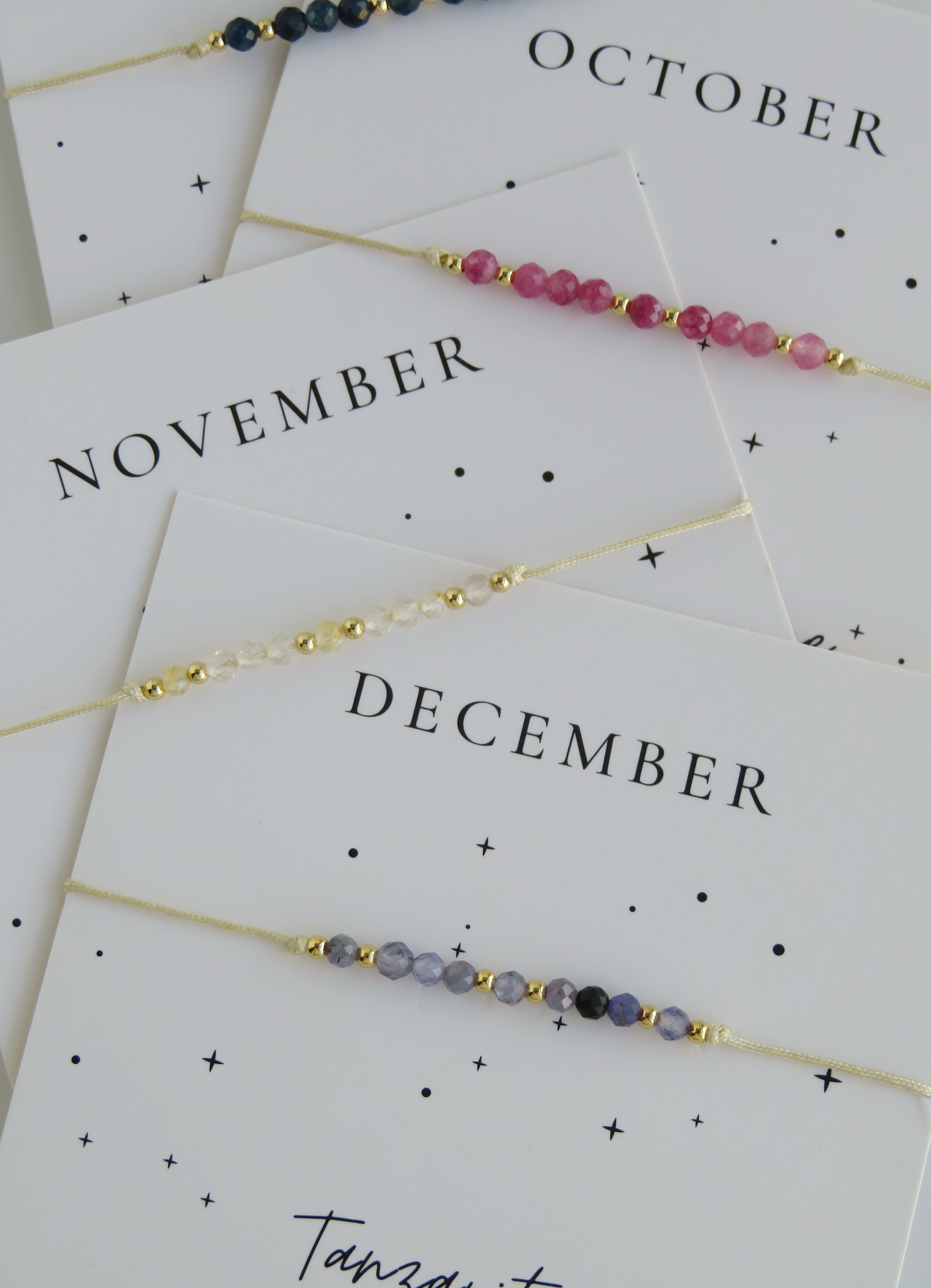 Crystal Birthstone Bracelets