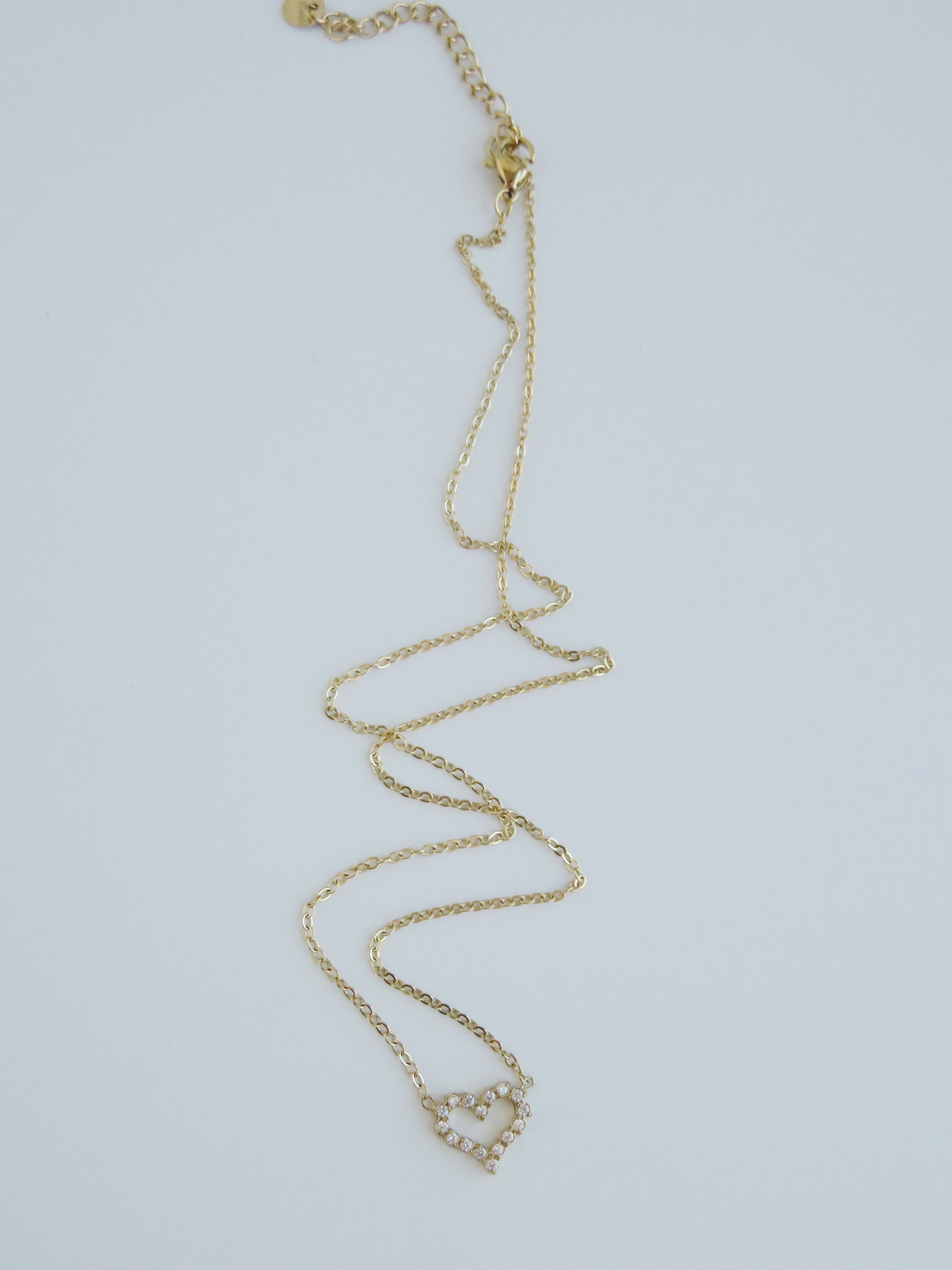 Petite Diamond Heart Necklace