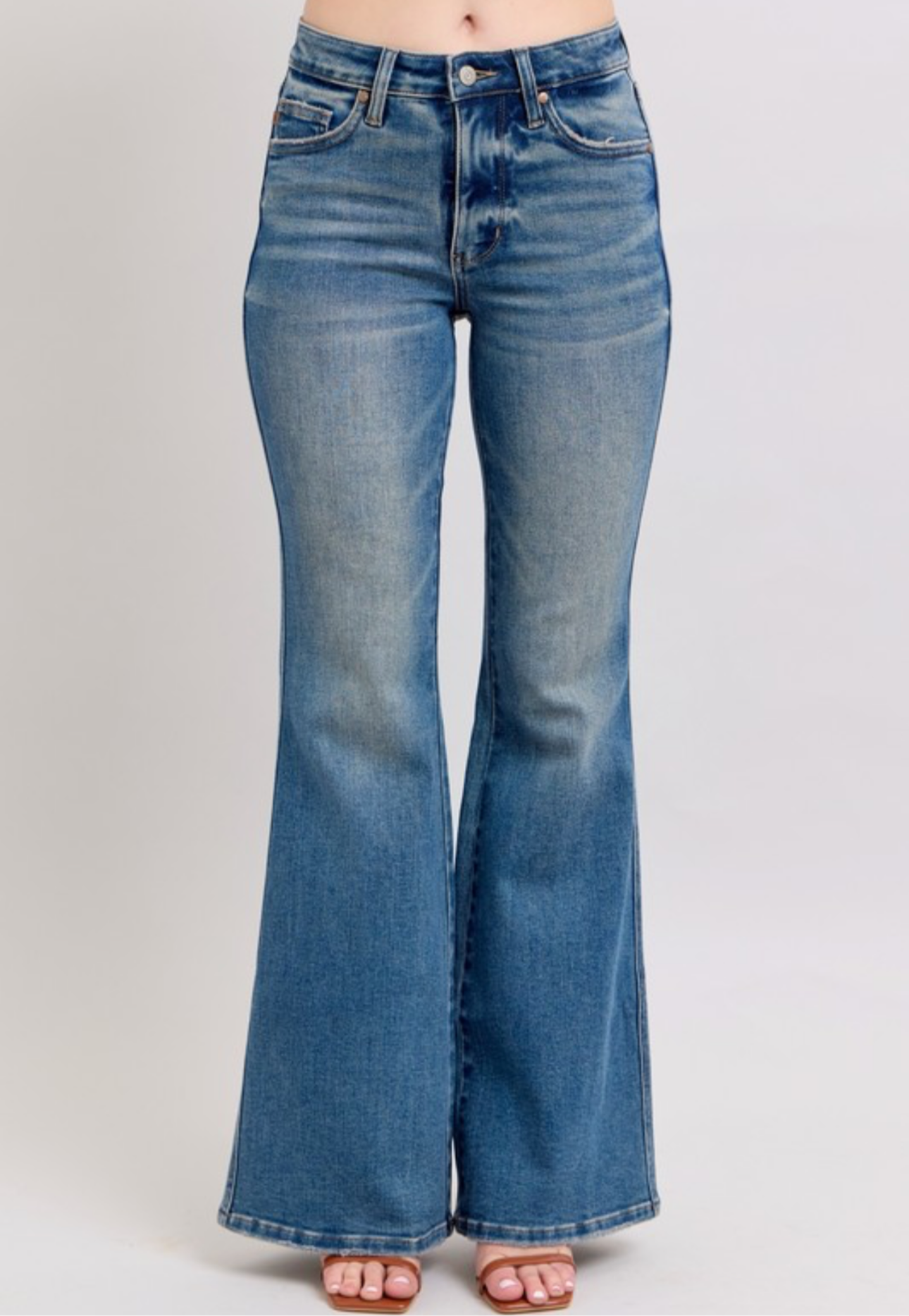 Judy Blue Mid-Rise Tummy Control Flare Jean