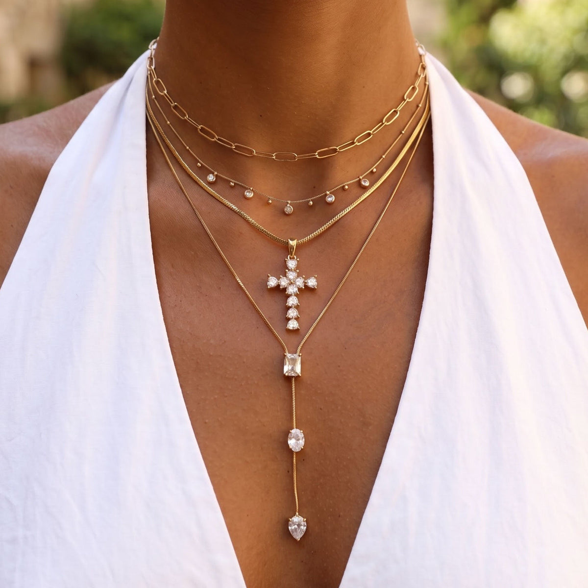 Holy Cross Necklace Stack