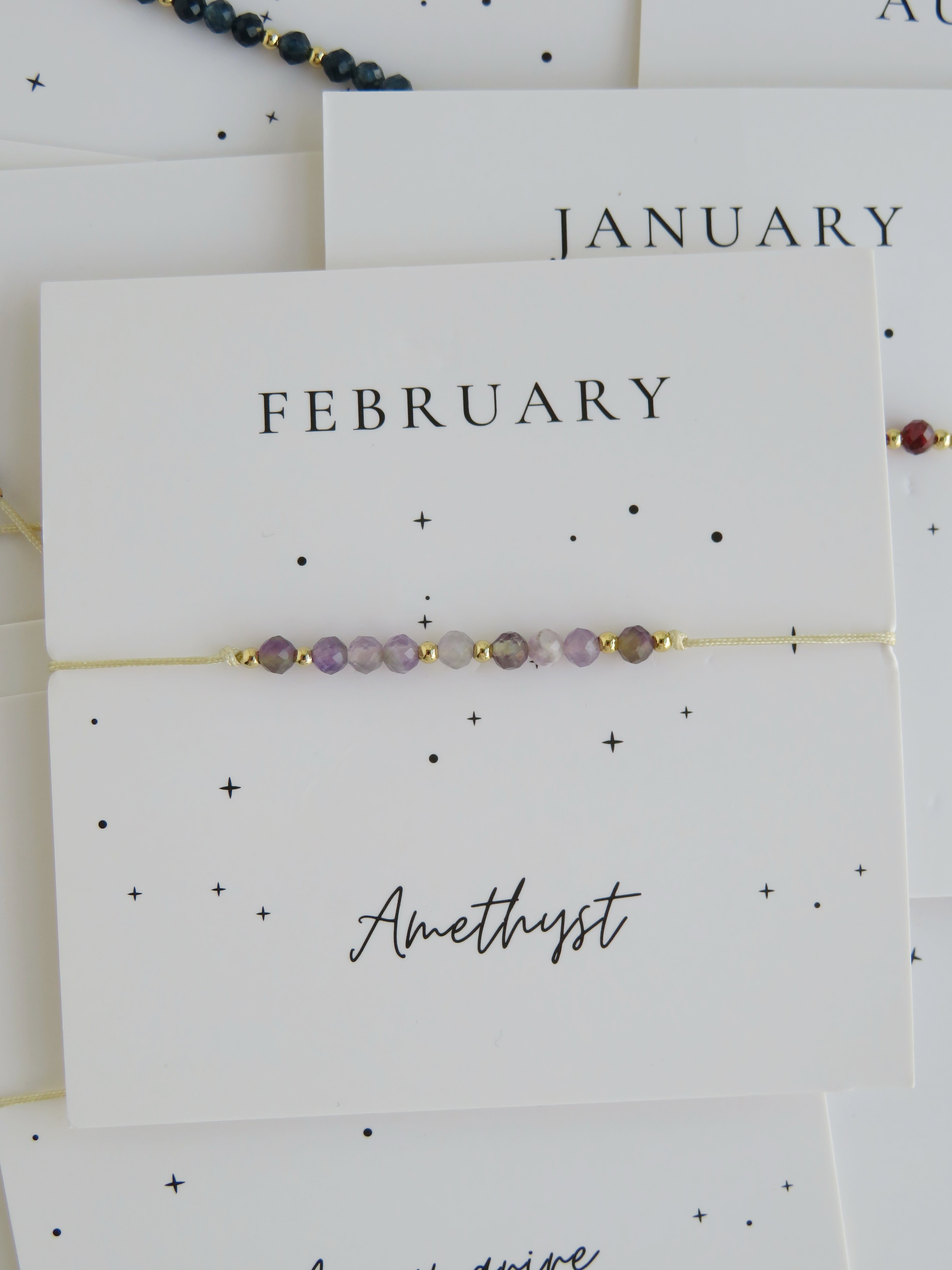 Crystal Birthstone Bracelets