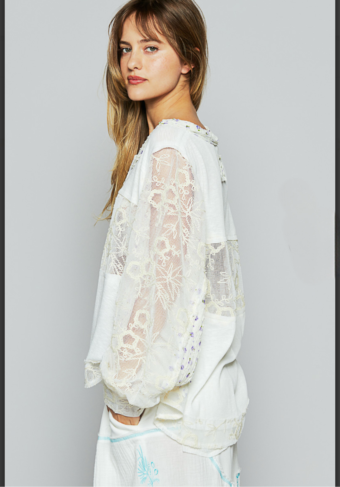 Boho Lace Insert Top