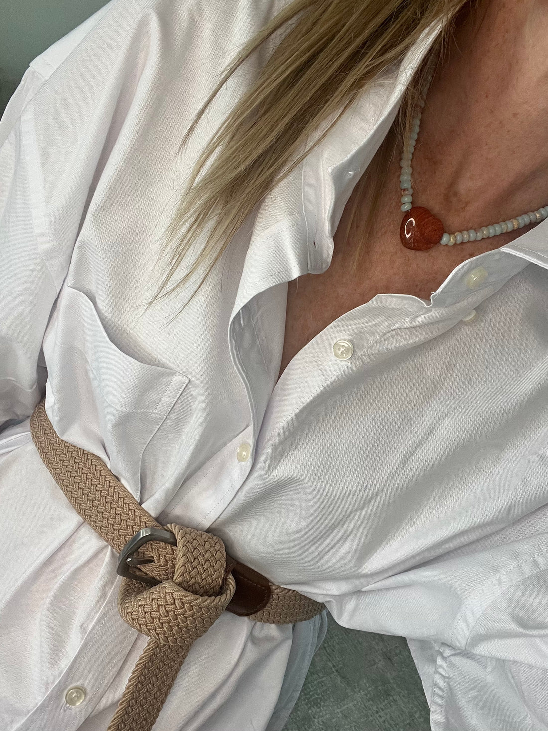 Sag Harbor Beaded Heart Necklace
