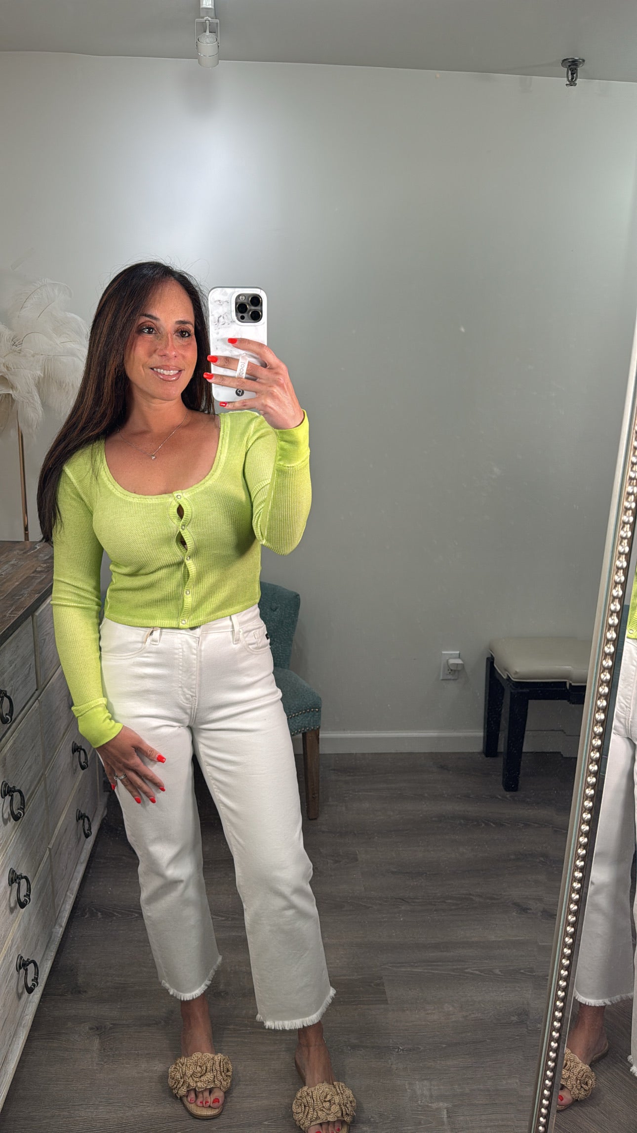 Neon Green Long Sleeve Shirt