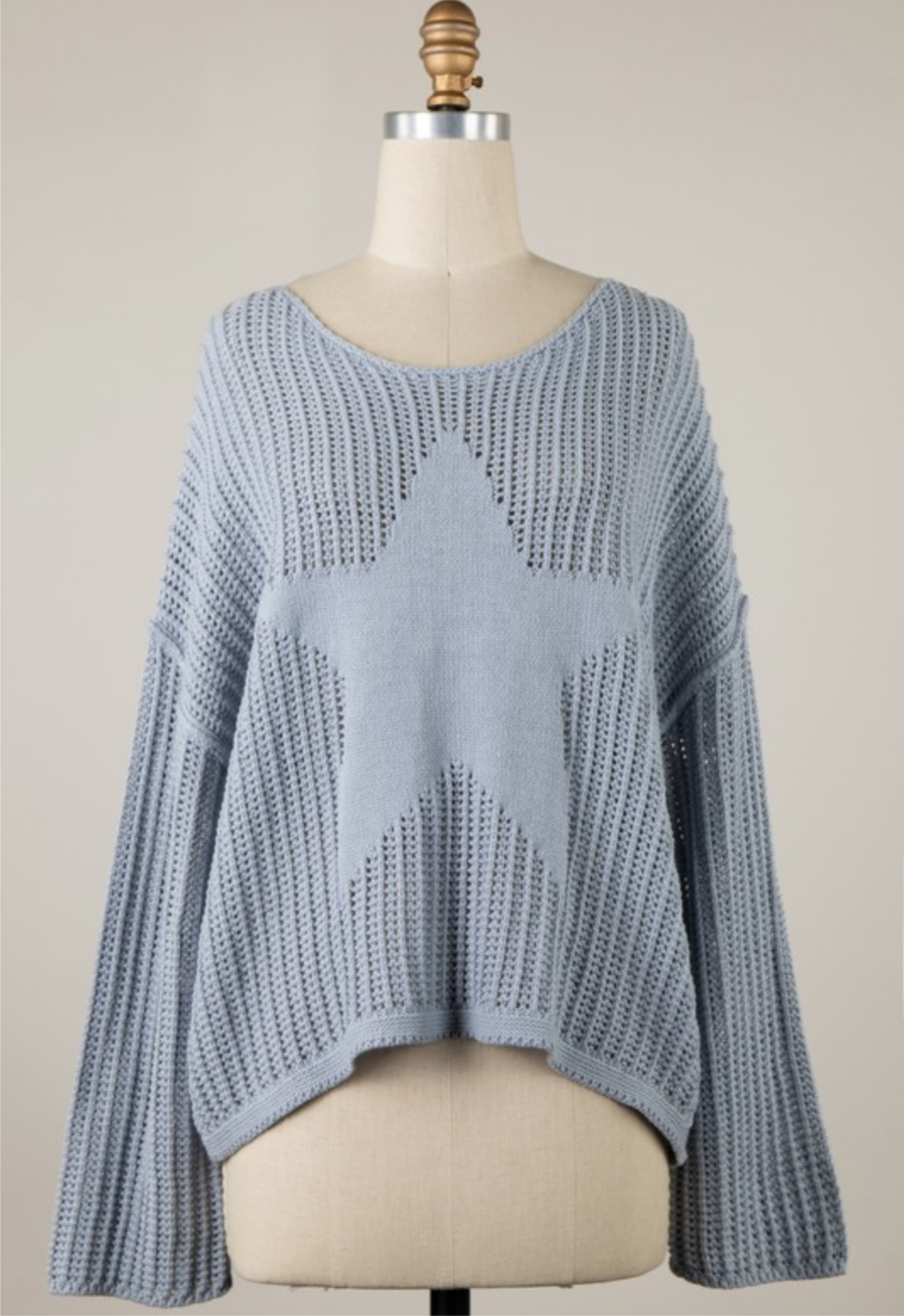 Star Open Knit Sweater