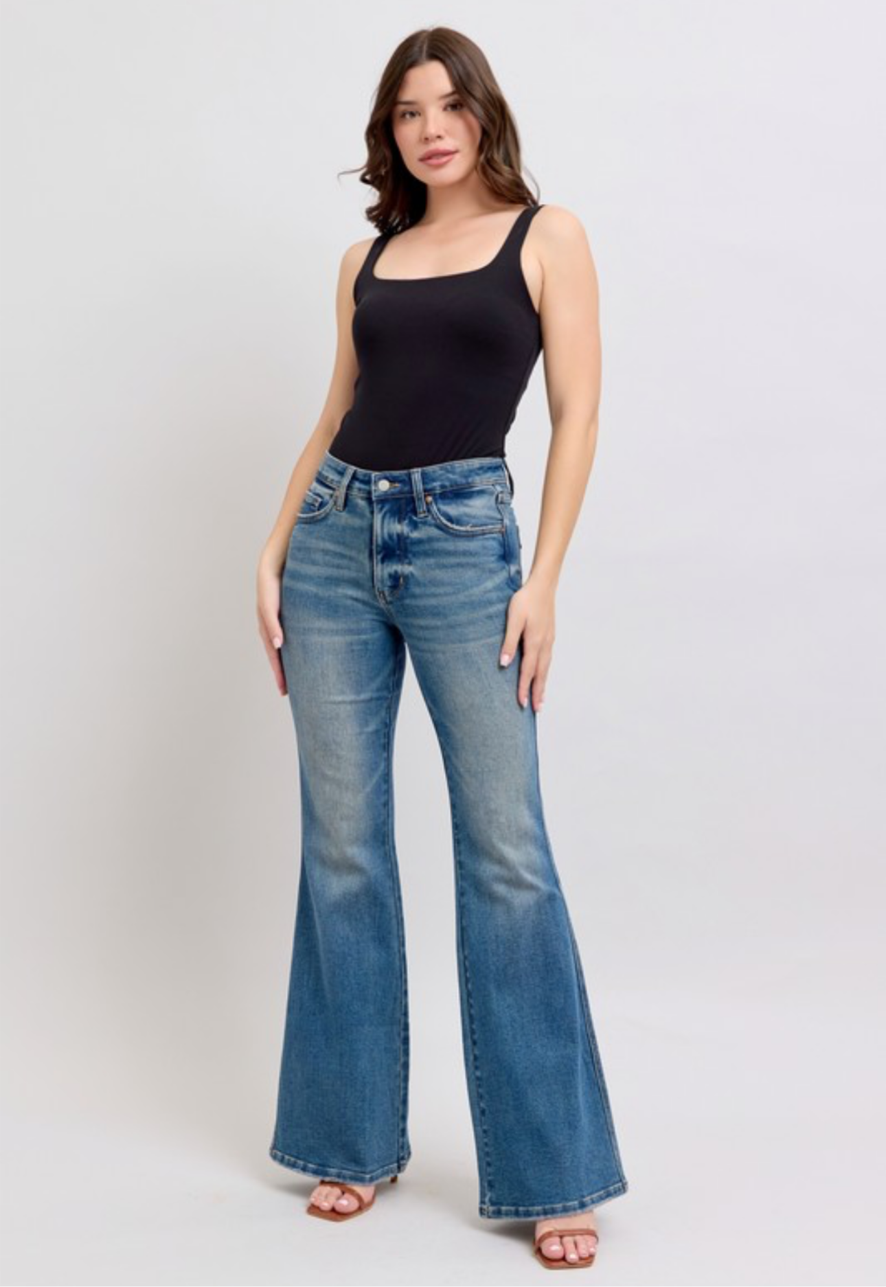 Judy Blue Mid-Rise Tummy Control Flare Jean
