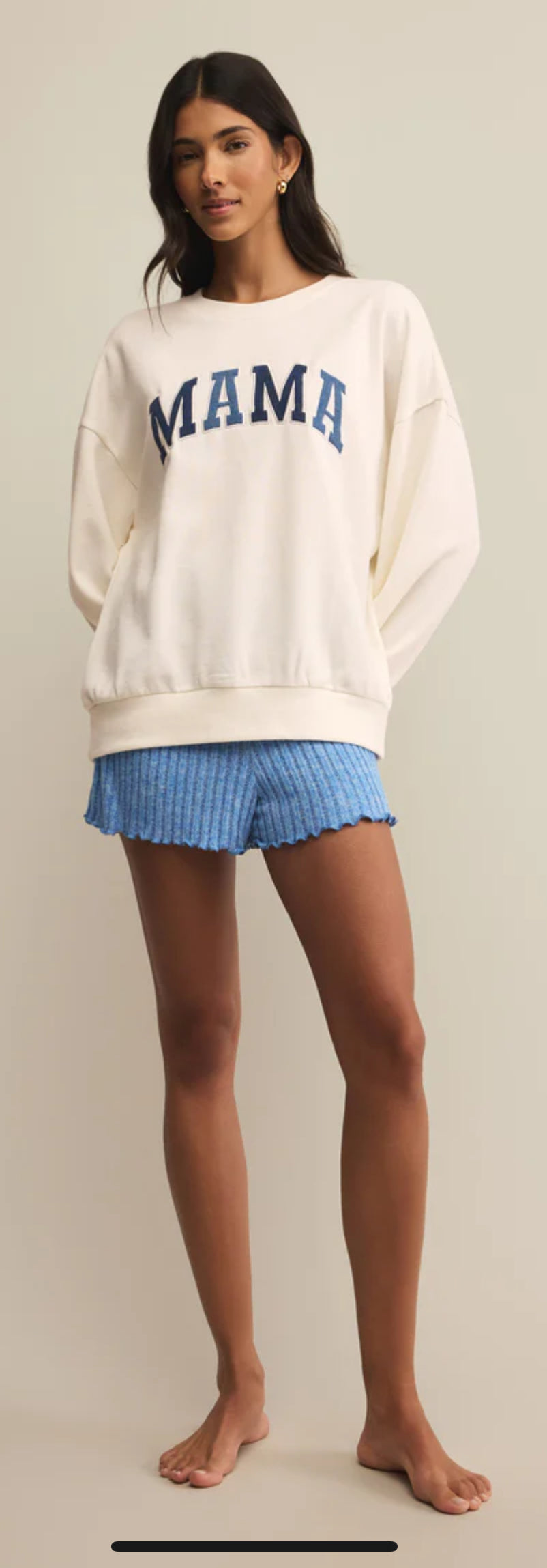 Mama Denim Sweatshirt