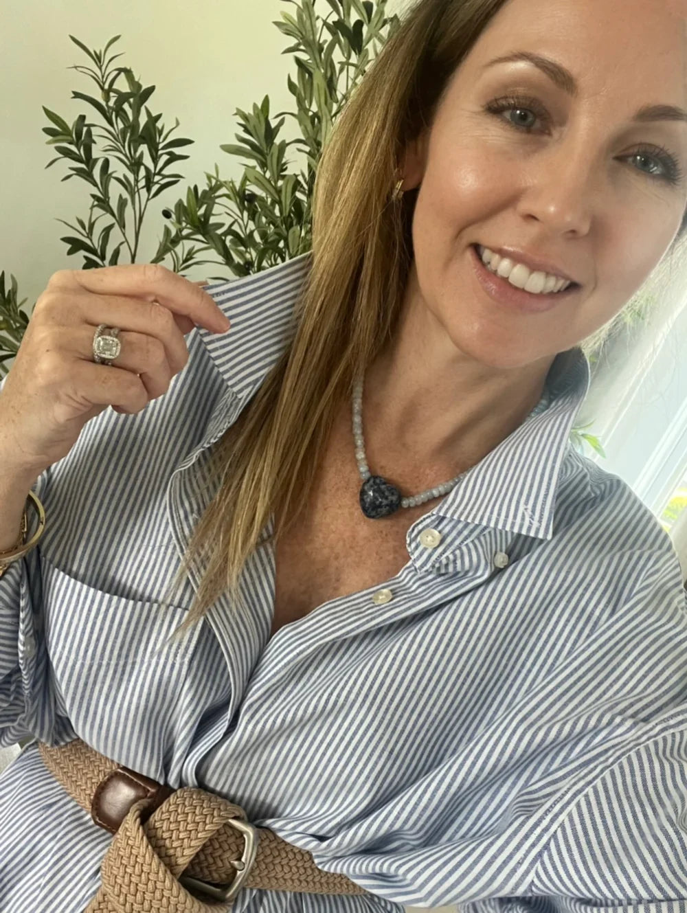 Sag Harbor Beaded Heart Necklace