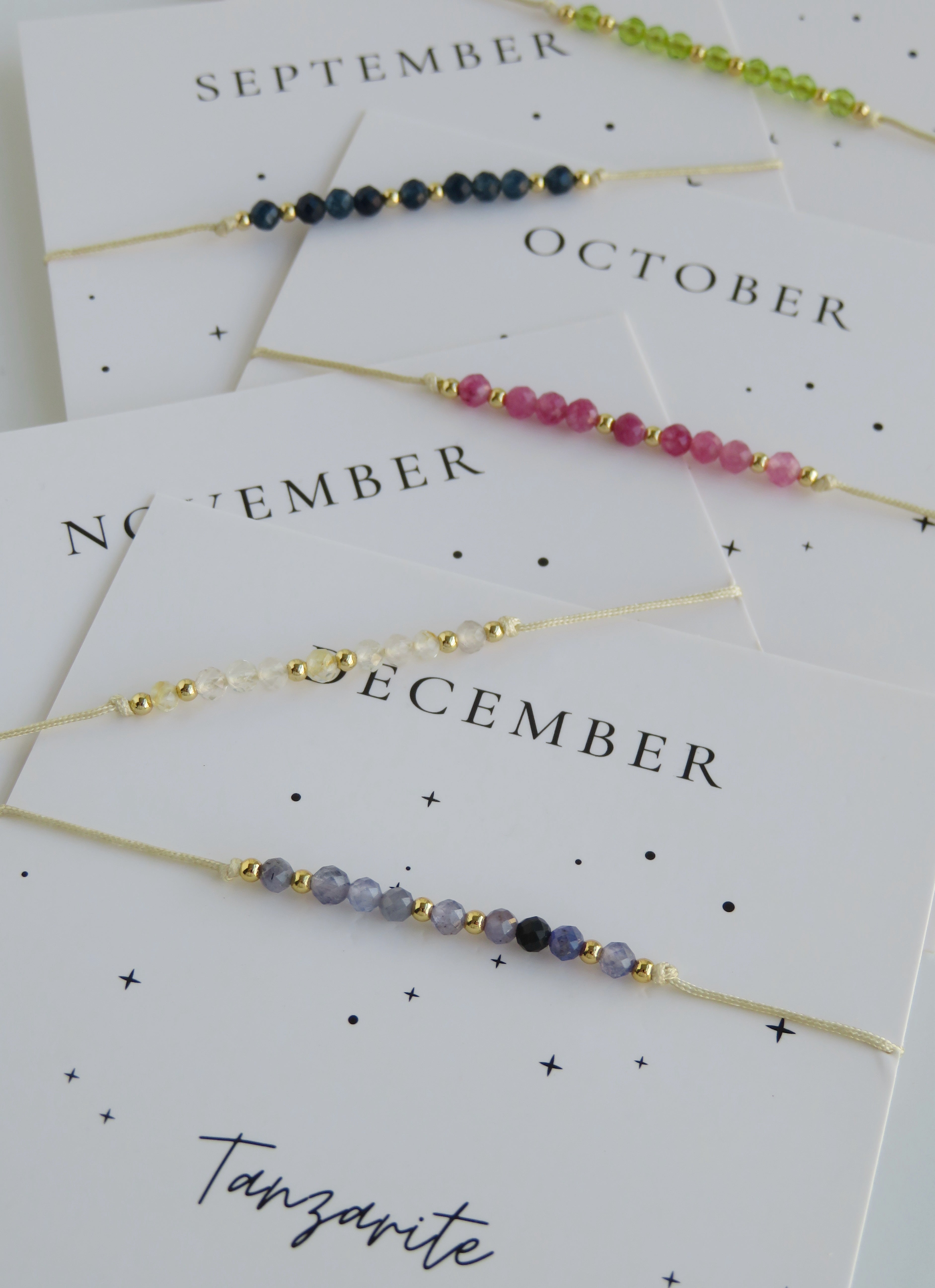 Crystal Birthstone Bracelets
