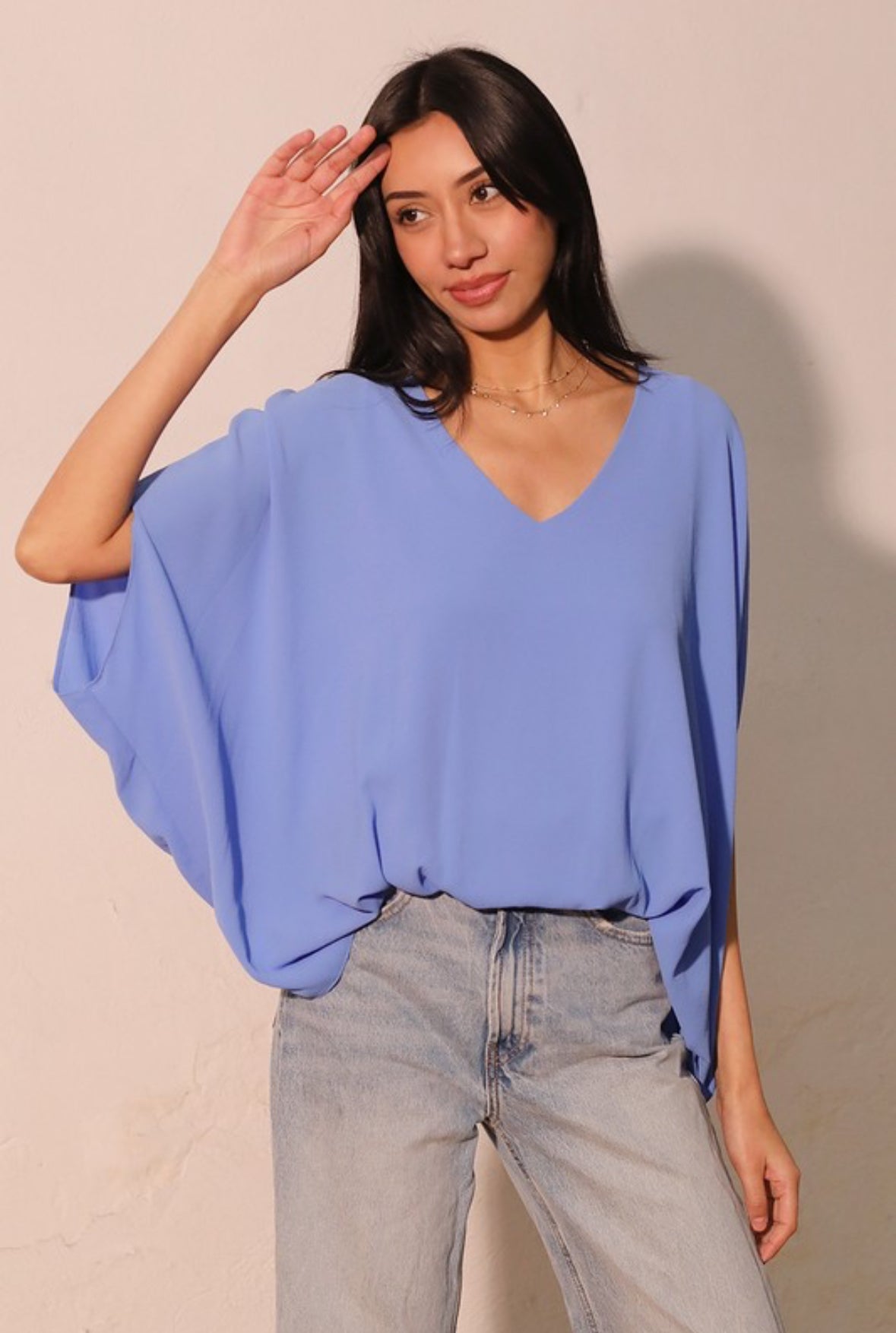 Blue Caftan Blouse