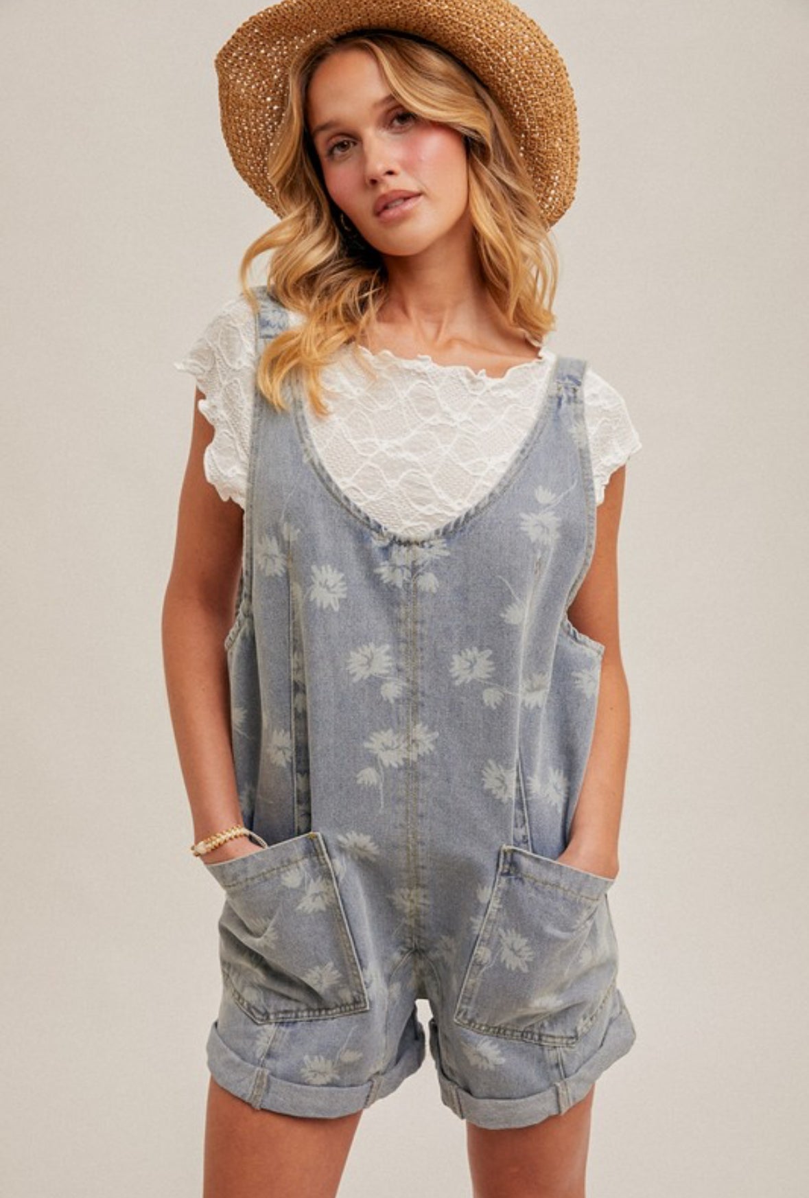 Denim Daisy Overalls