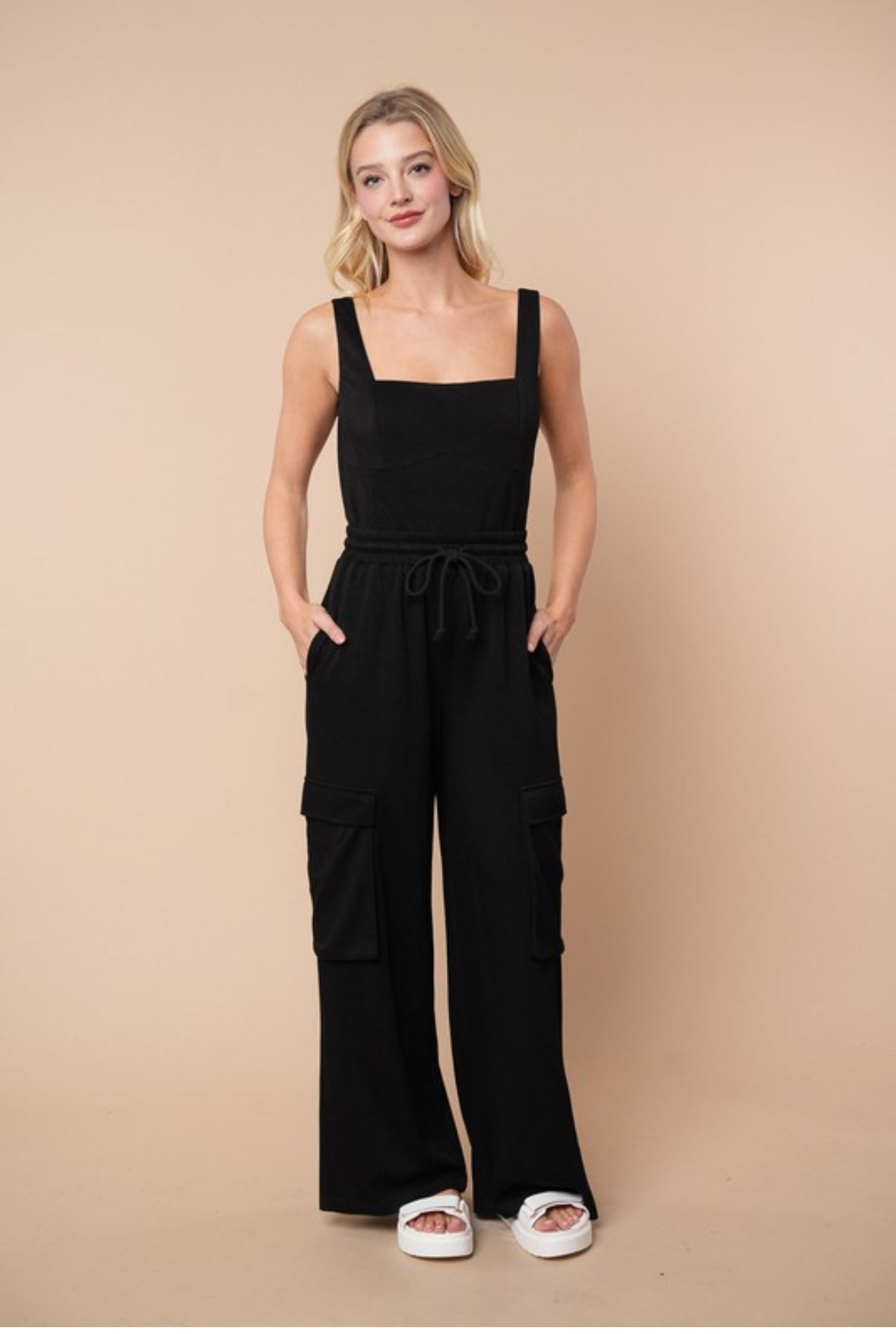 Cargo Wide Leg Jumpsuit