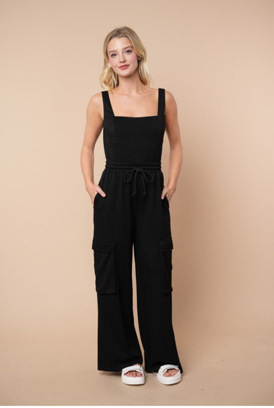 Cargo Wide Leg Jumpsuit