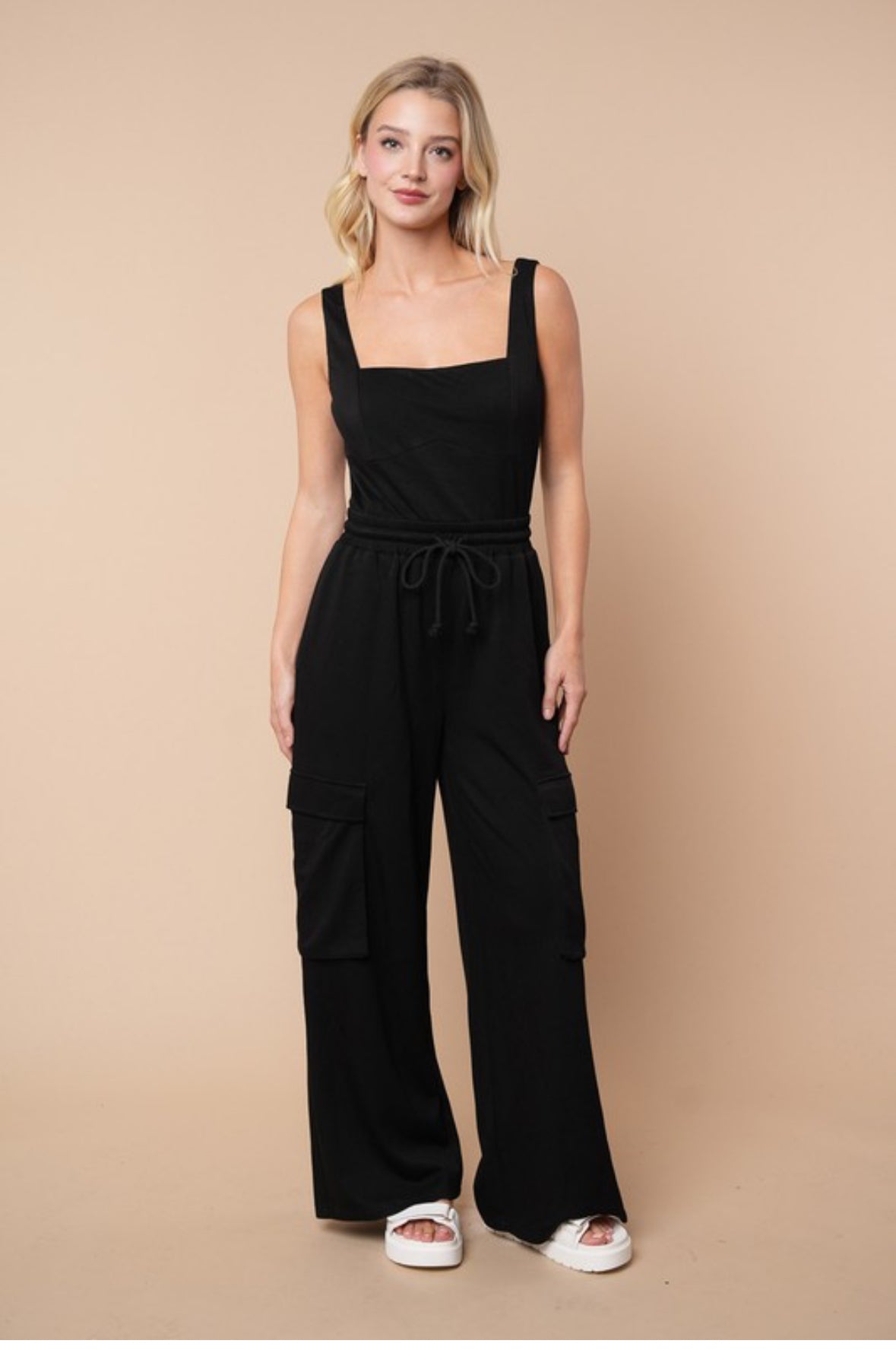 Cargo Wide Leg Jumpsuit