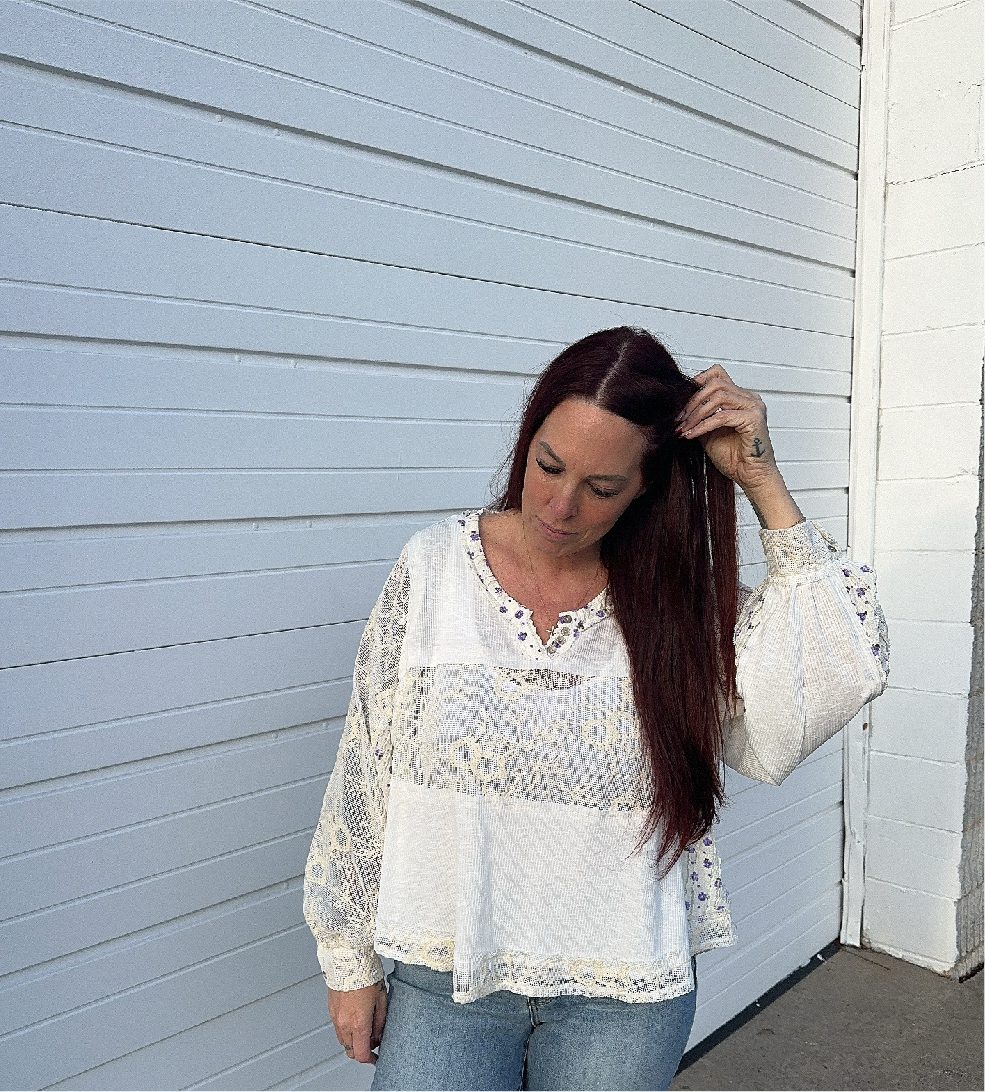 Boho Lace Insert Top