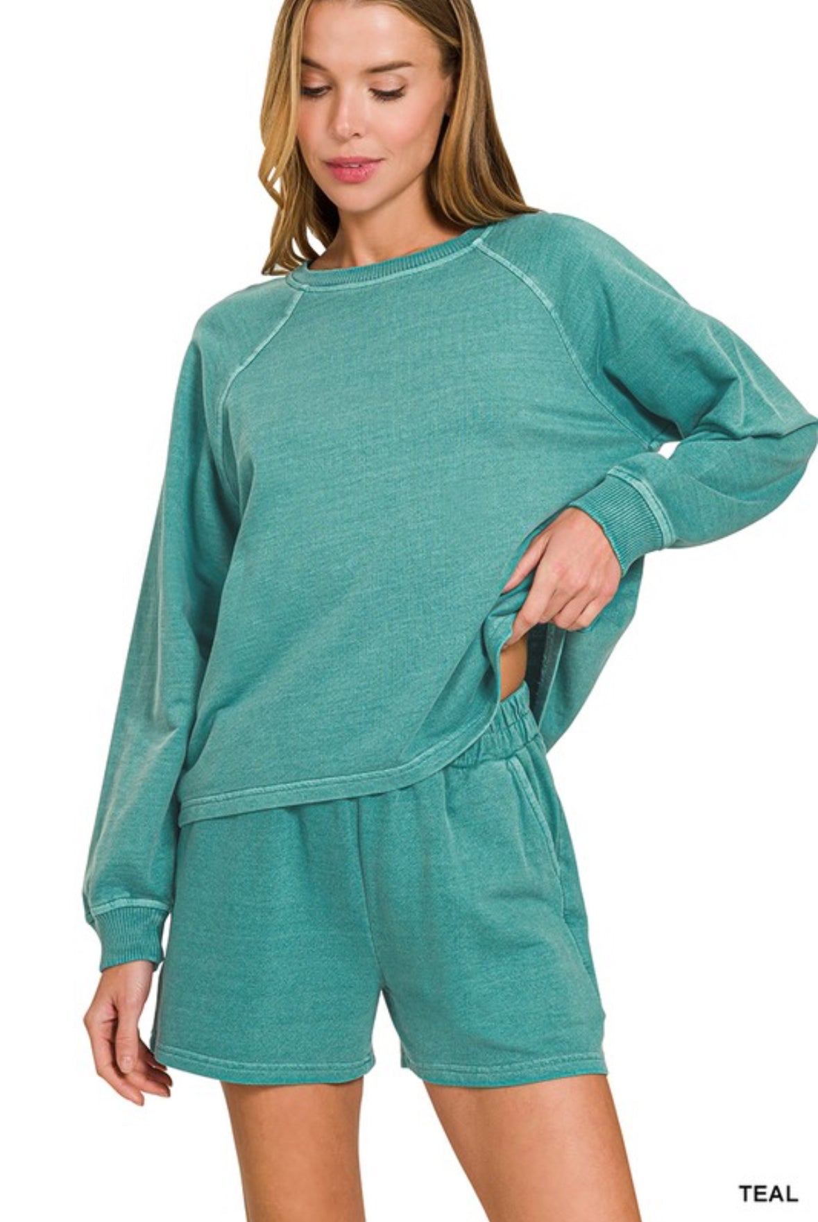 Teal Short Set