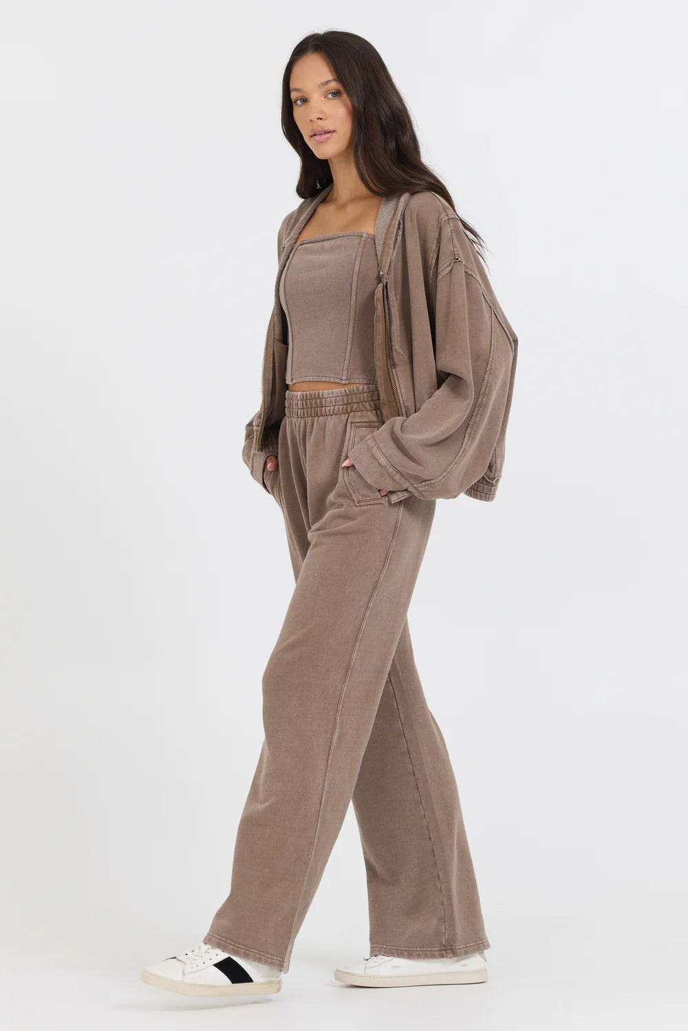 French Terry Mocha Lounge Set