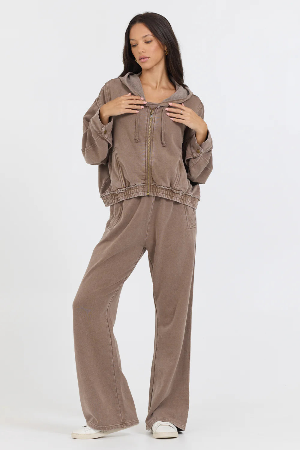 French Terry Mocha Lounge Set