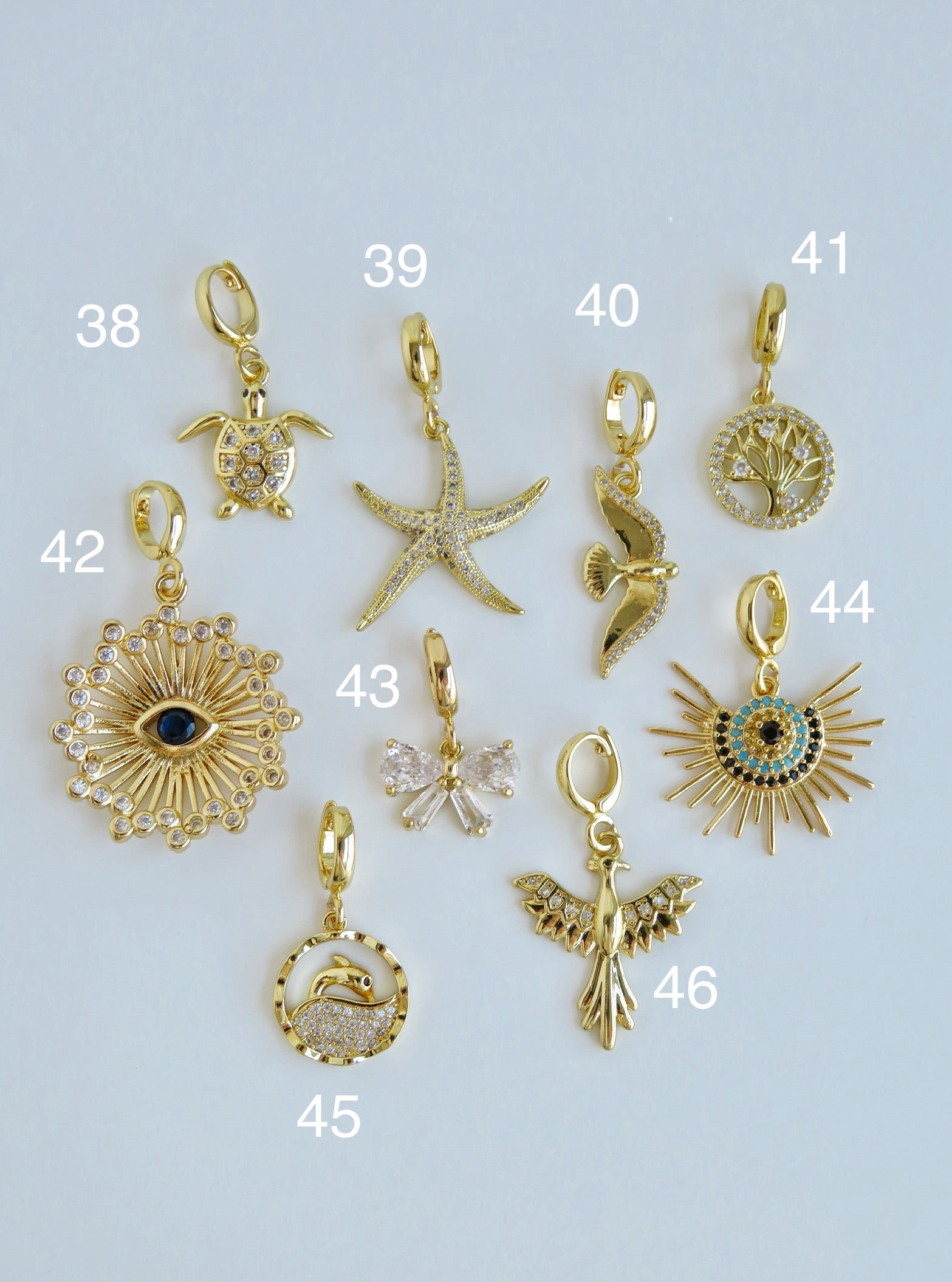 Symbolic Charms - Hinged Clasp