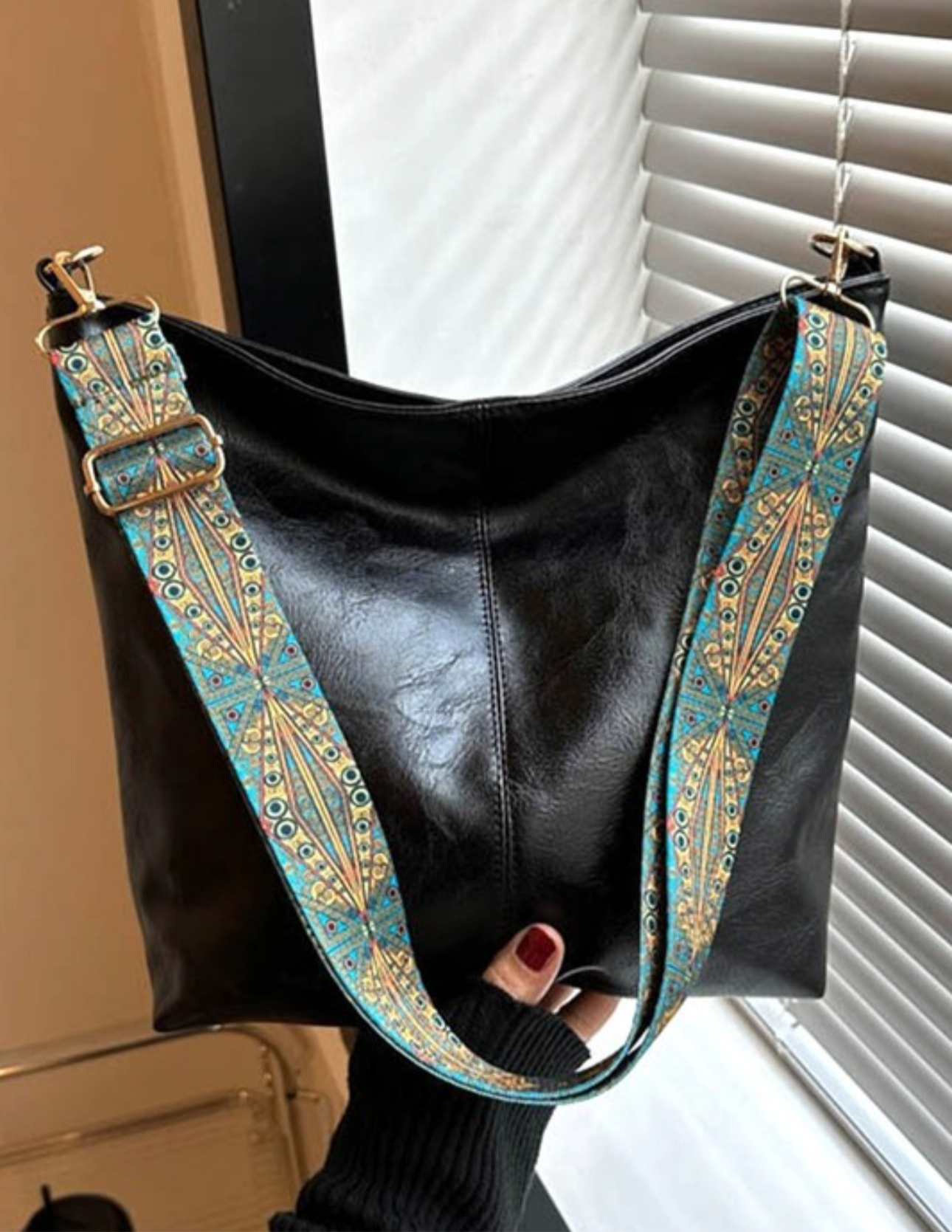 Vegan Leather Shoulder Bag