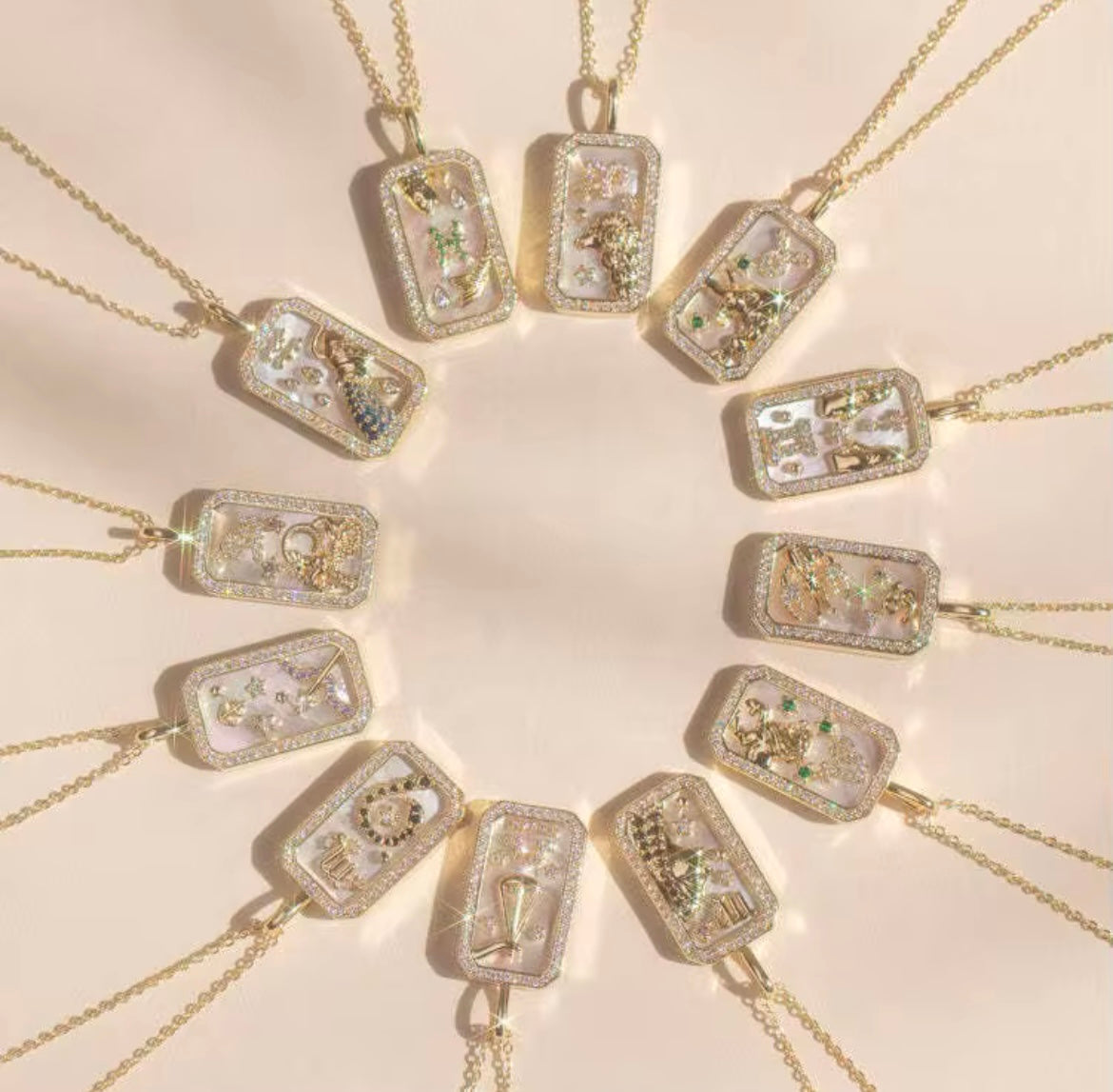 Zodiac Necklace - Single Sided
