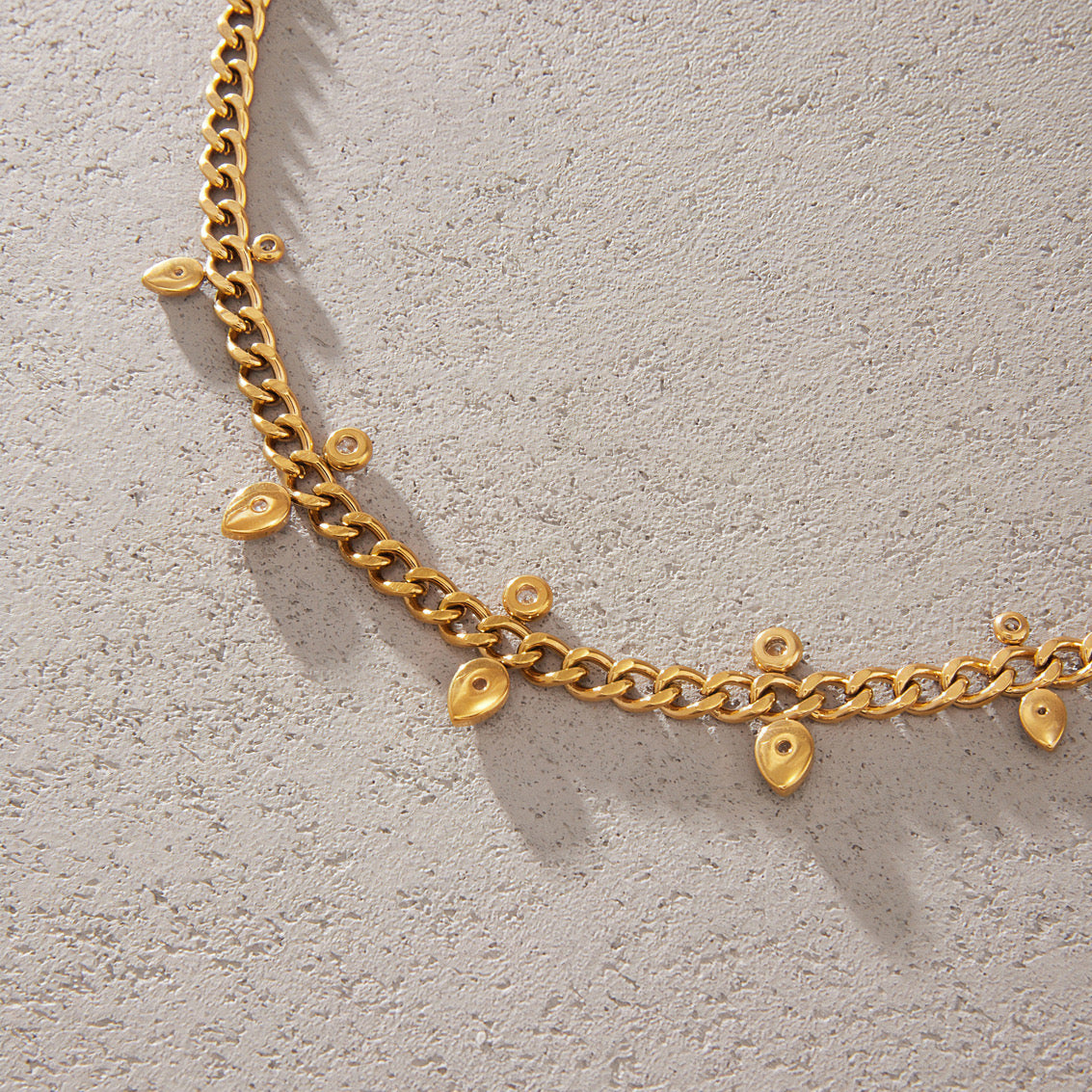 Agnes Diamond Curb Chain Necklace
