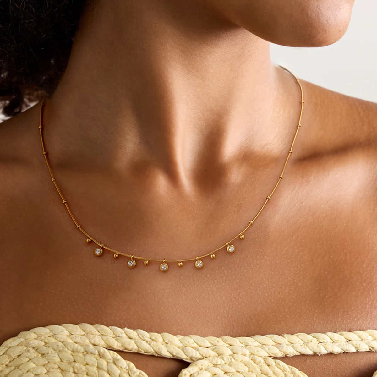 Floating Diamond Necklace