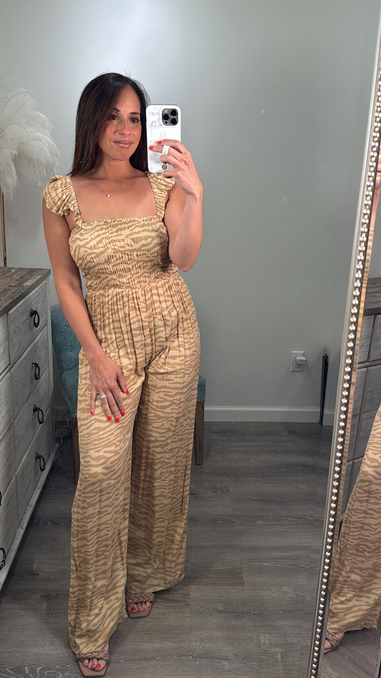 Animal Print Jumpsuit