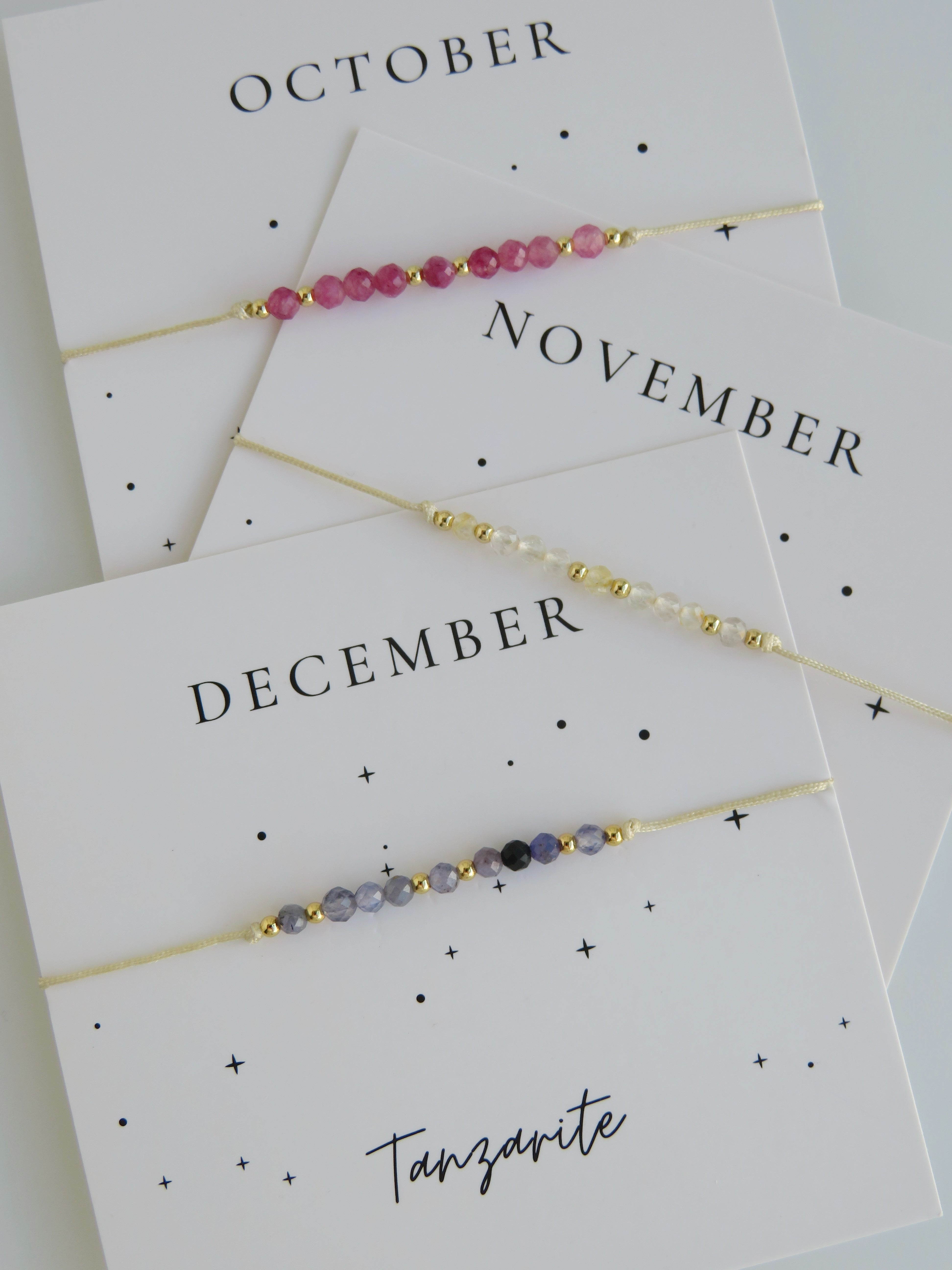 Crystal Birthstone Bracelets