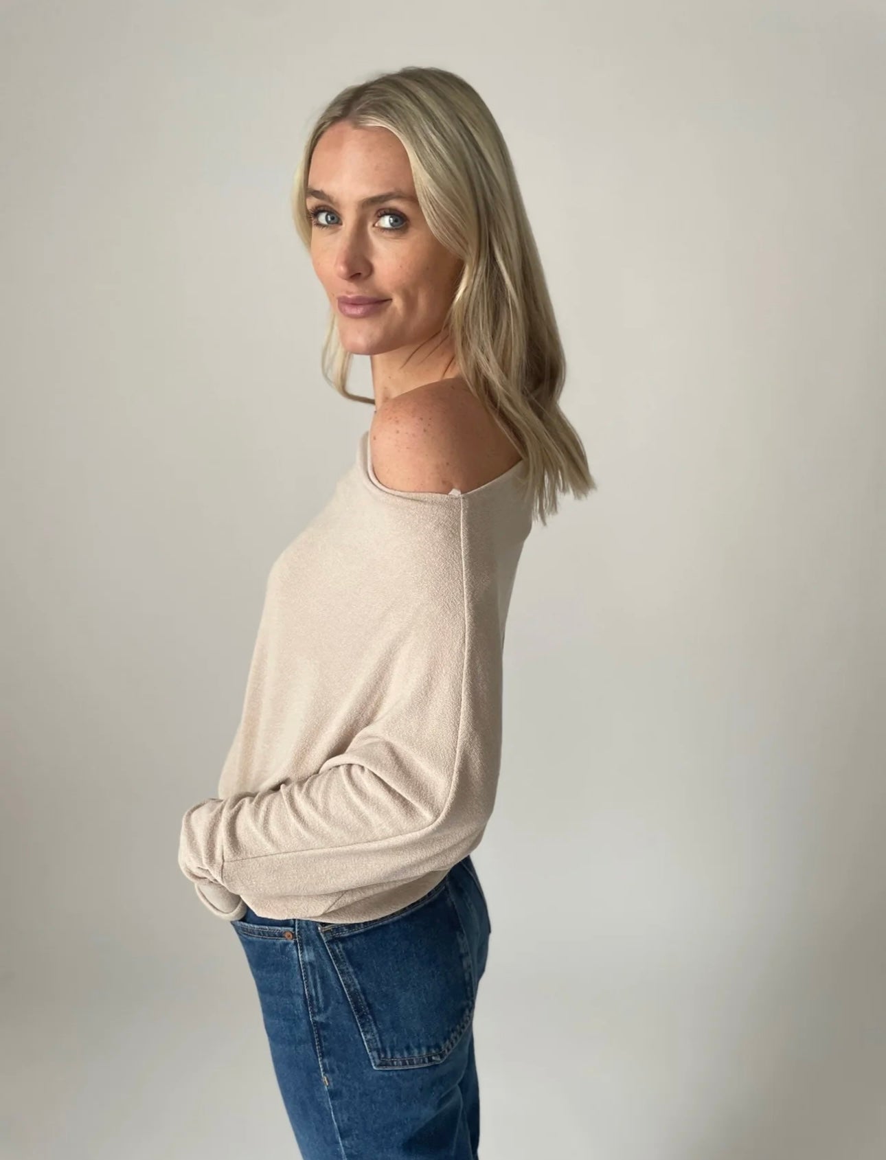 Taupe Anywhere Top