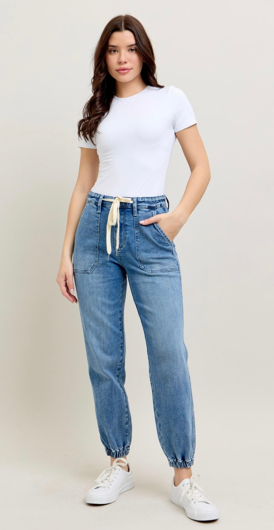 Judy Blue Made For Me Denim Joggers (0-24W) main image 0
