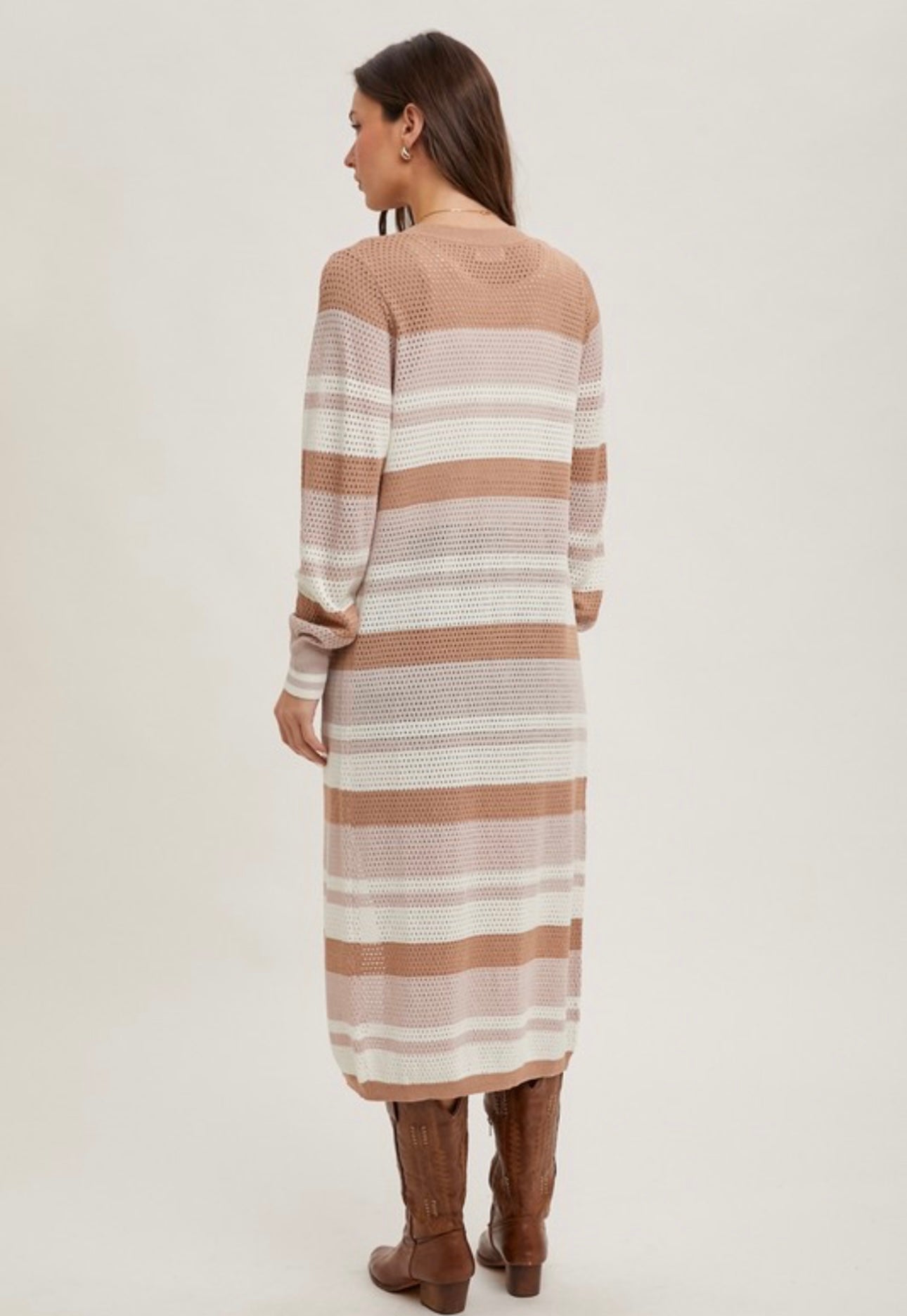 Striped Knit Cardigan