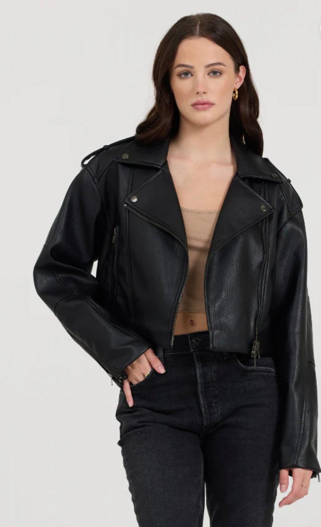 Leather Moto Jacket