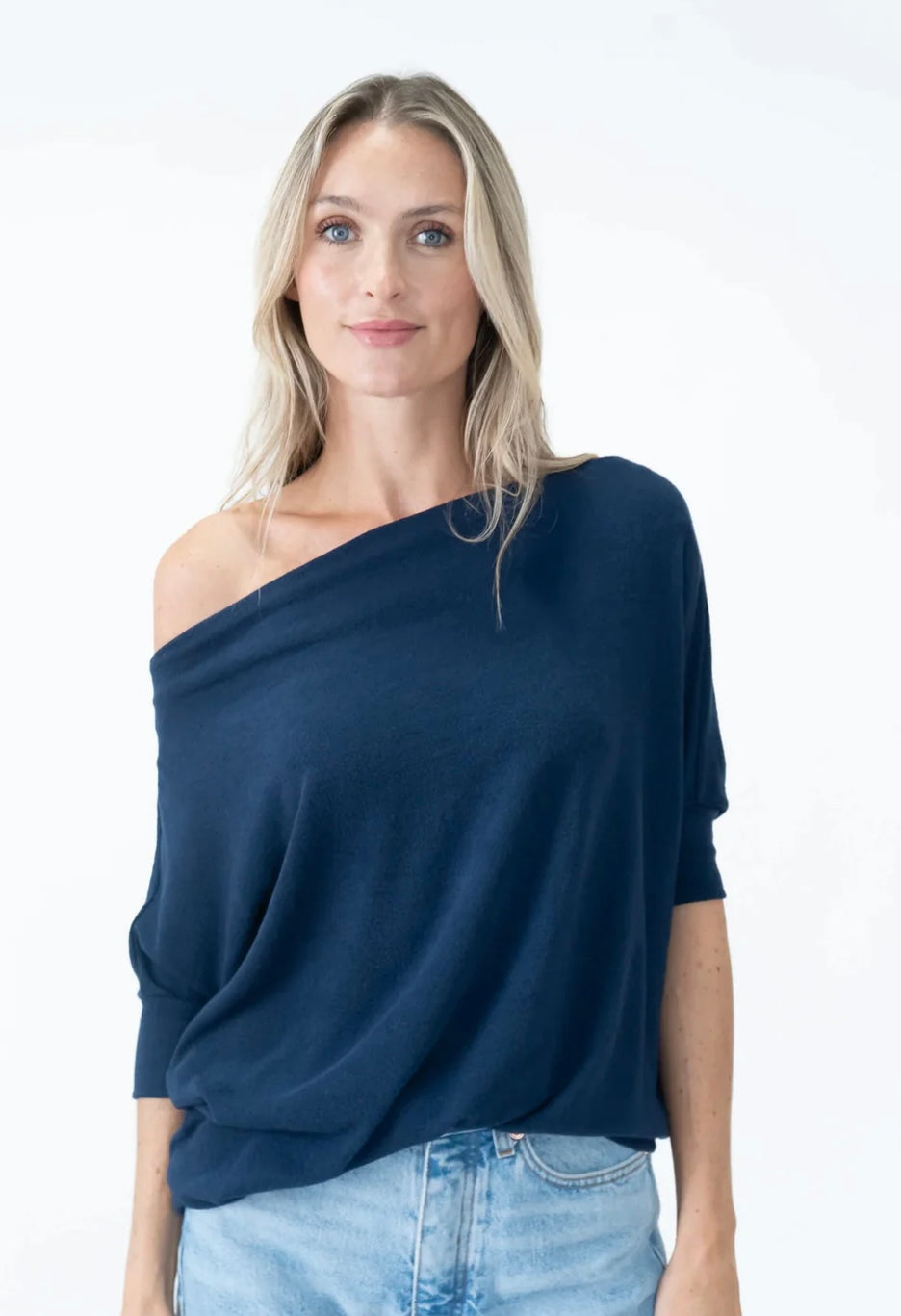 Short Sleeve Anywhere Top - Navy