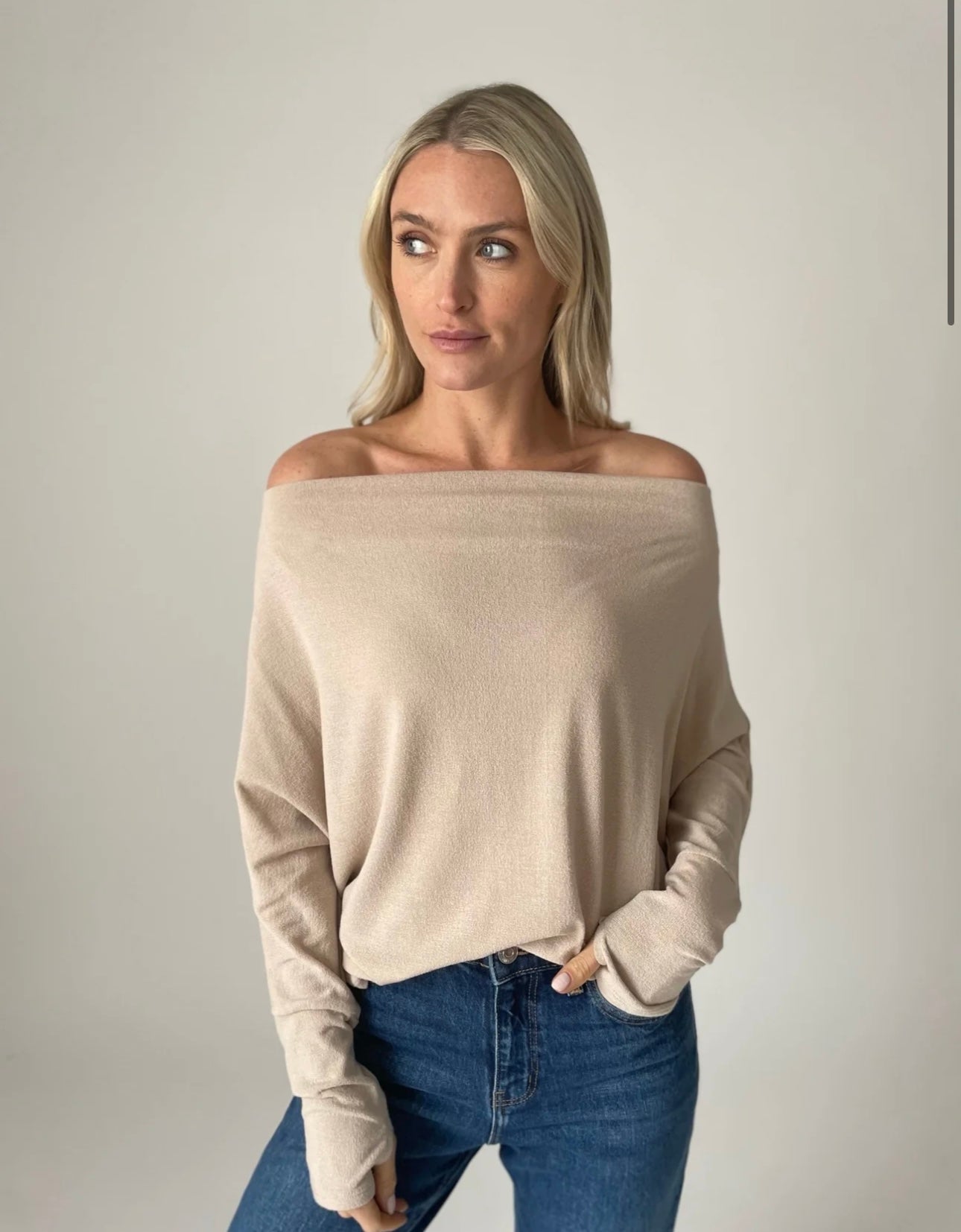 Taupe Anywhere Top