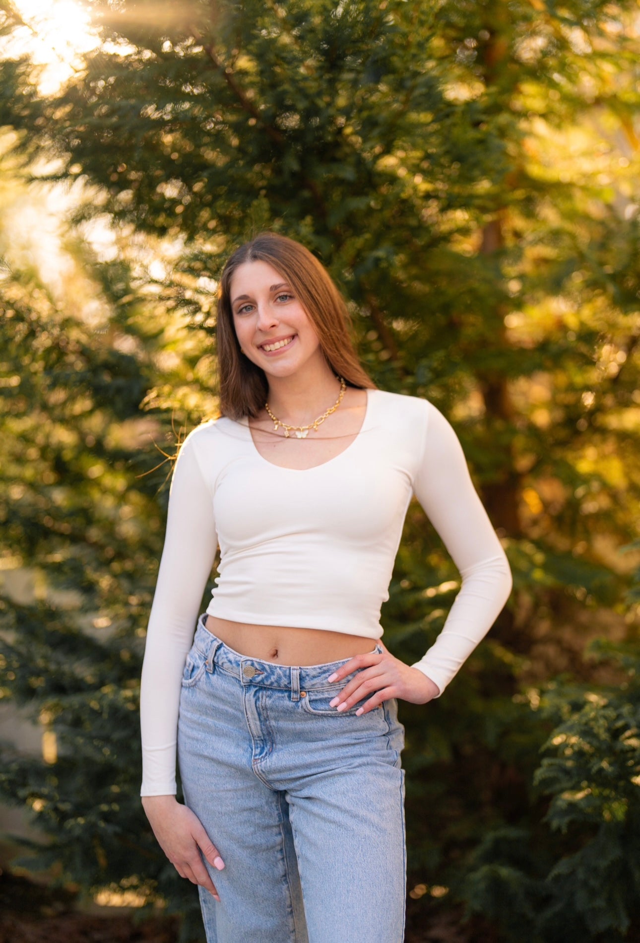 Long Sleeve V Neck Basic - multiple colors