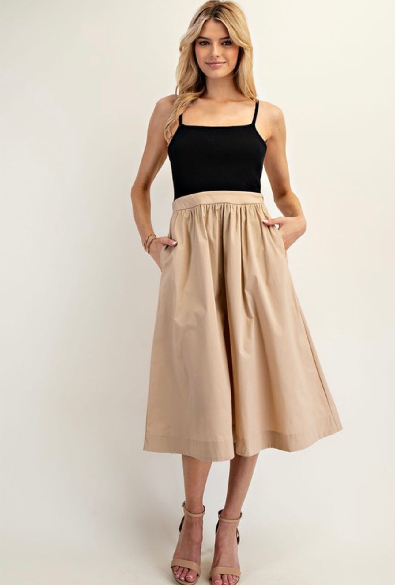 Two Tone Midi Dress