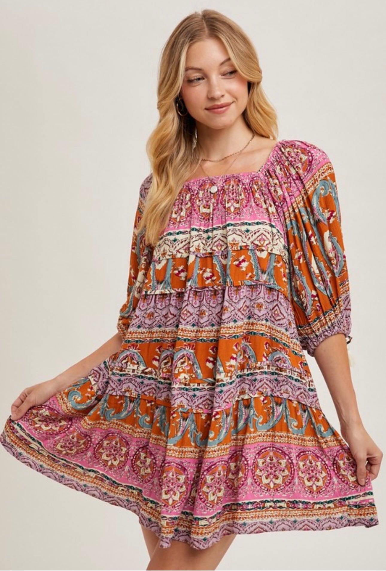Paisley Boho Dress